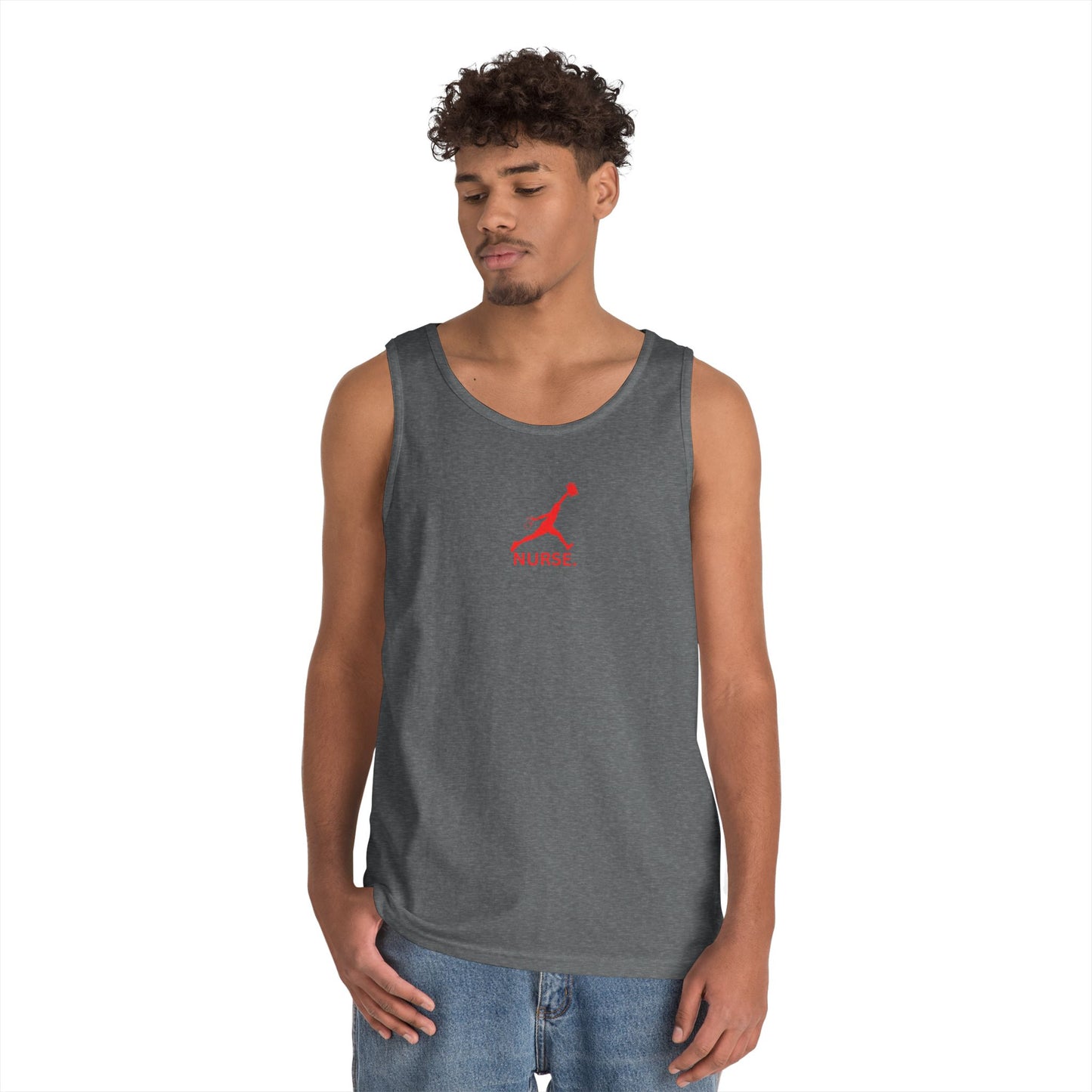 Jumpman nurse work out gear Unisex Heavy Cotton Tank Top
