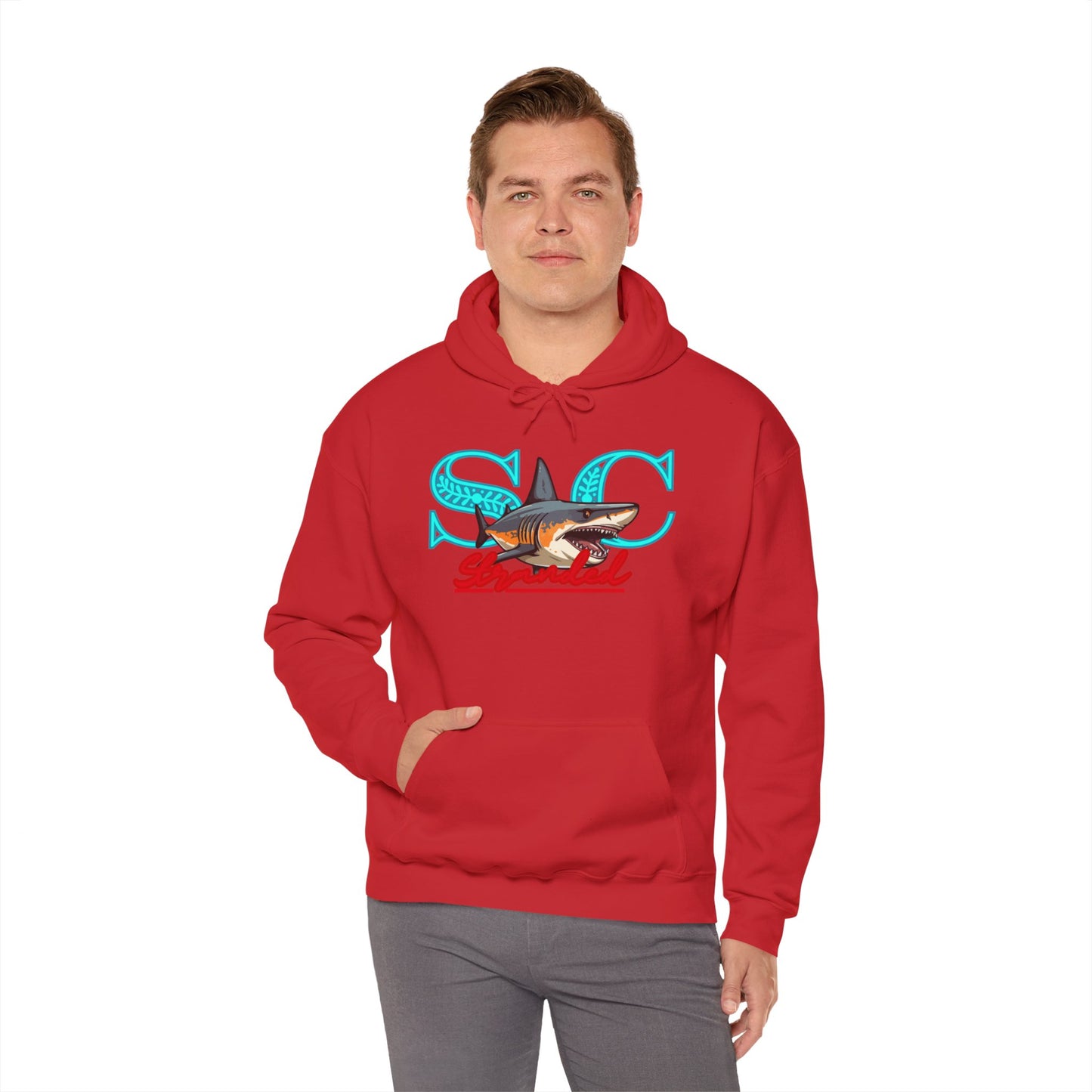 Hooded sweat shirt (stone cradle) stranded line