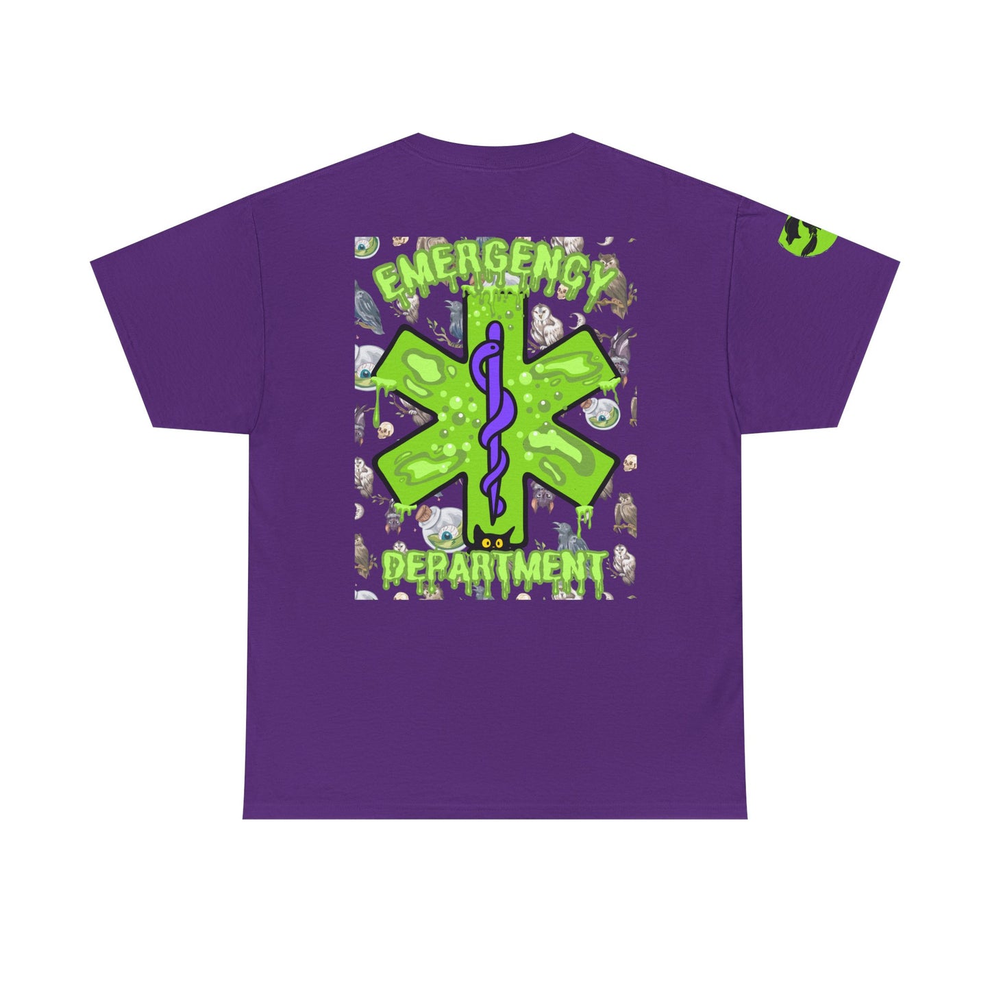 Witches Boiling Cauldron Halloween themed emergency department Unisex Heavy Cotton Tee