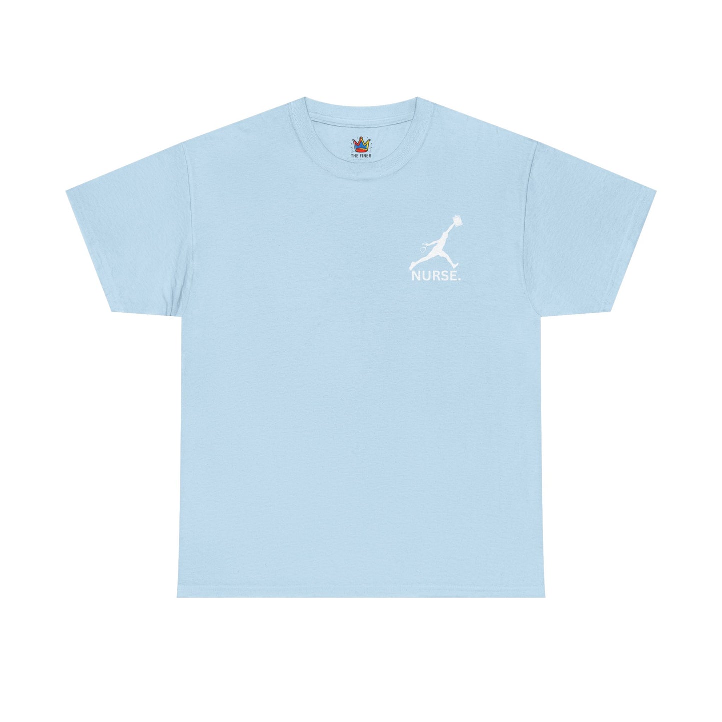 Jumpman Nurse T-Shirt Bold Multicolor Athletic Nurse Shirt, Unisex Heavy Cotton Tee, Nursing Graduation Gift, RN Nursing Staff Shirt