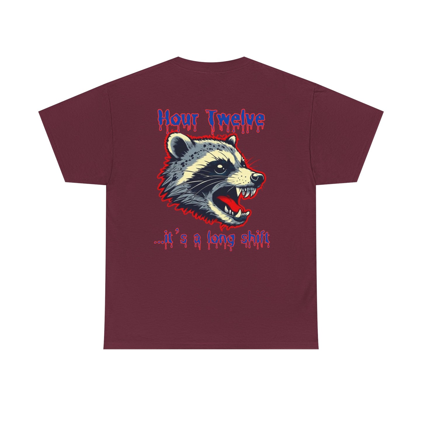 Funny nursing raccoon t shirt Be Kind its a long shift raccoon t-shirt healthcare worker hour one hour twelve before and after tee