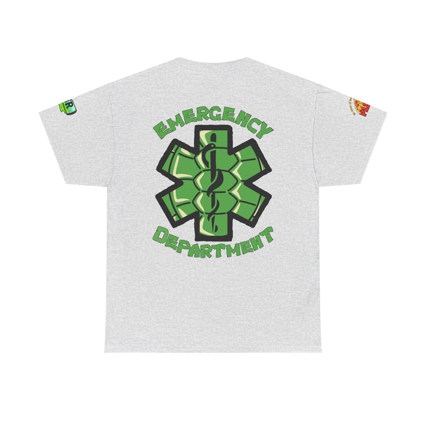 ER staff tee shirt nostalgic turtle power pizza time