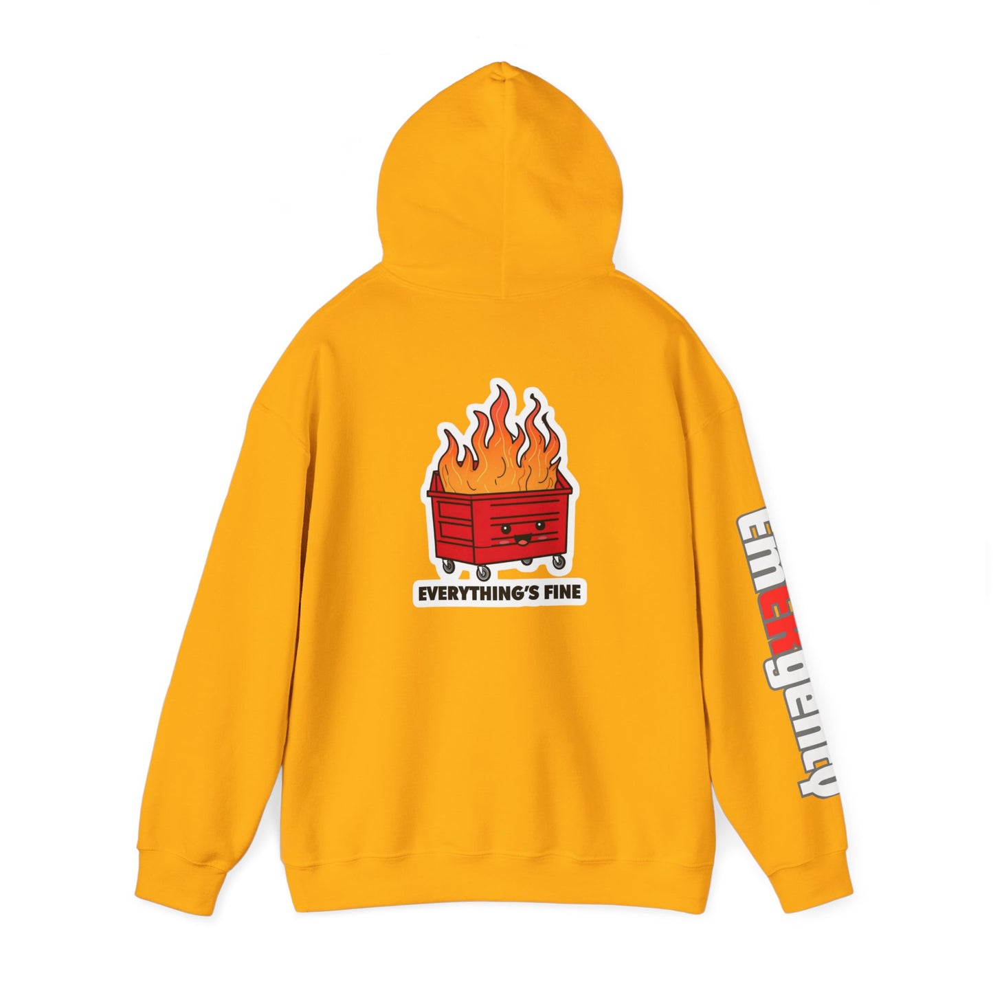Emergency Department hoodie dumpster fire humor