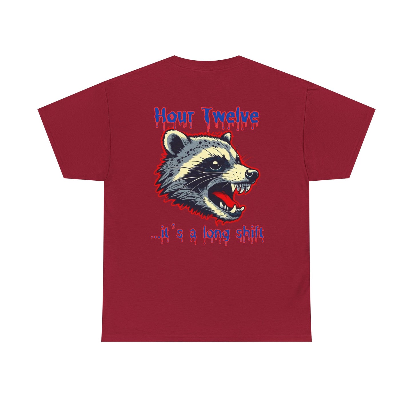 Funny nursing raccoon t shirt Be Kind its a long shift raccoon t-shirt healthcare worker hour one hour twelve before and after tee