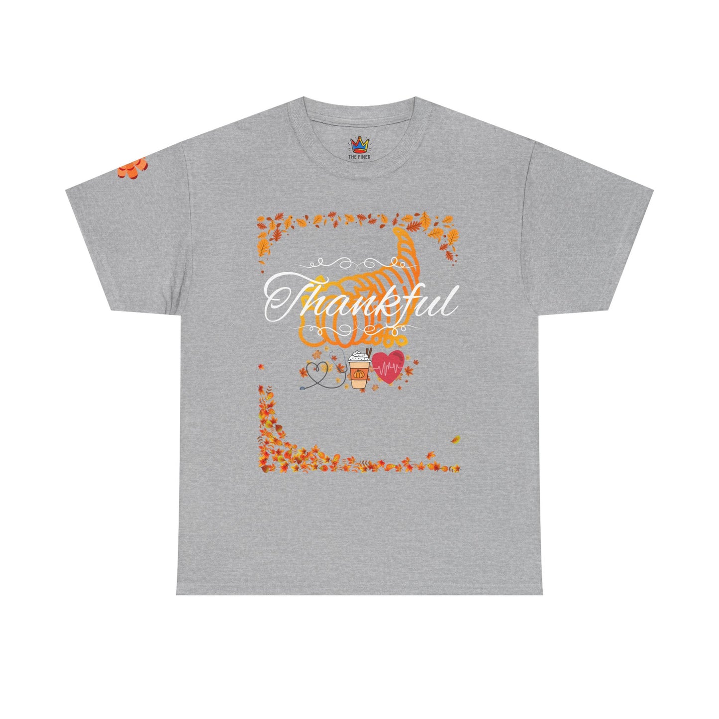 Thankful, Thanksgiving Emergency Department Unisex Heavy Cotton Tee