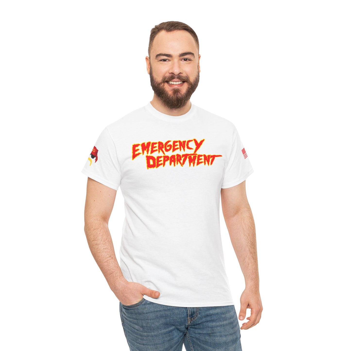 ER Mania Runnin Wild wrestling legend homage Unisex Heavy Cotton Tee