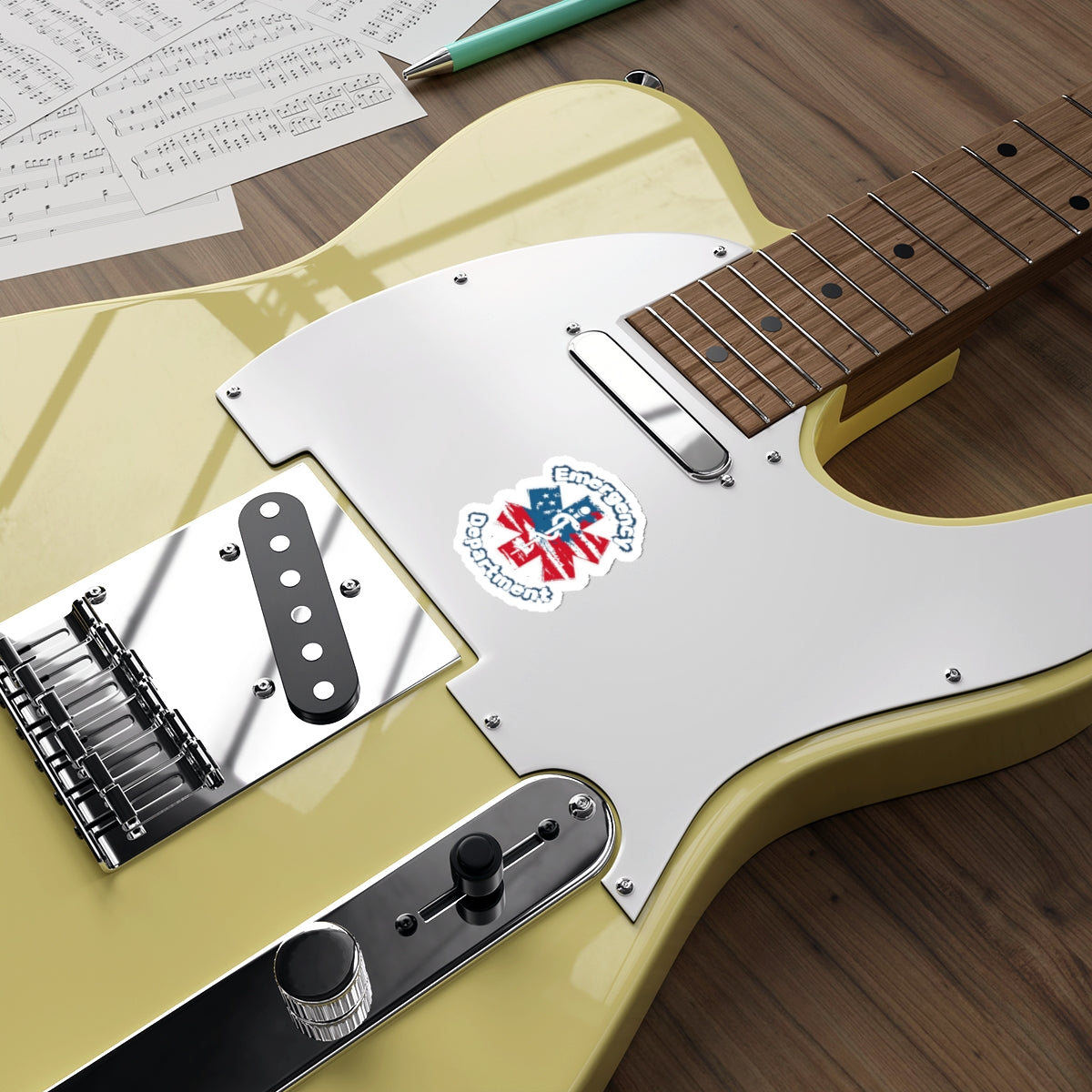Patriotic Emergency Department Die-Cut Stickers