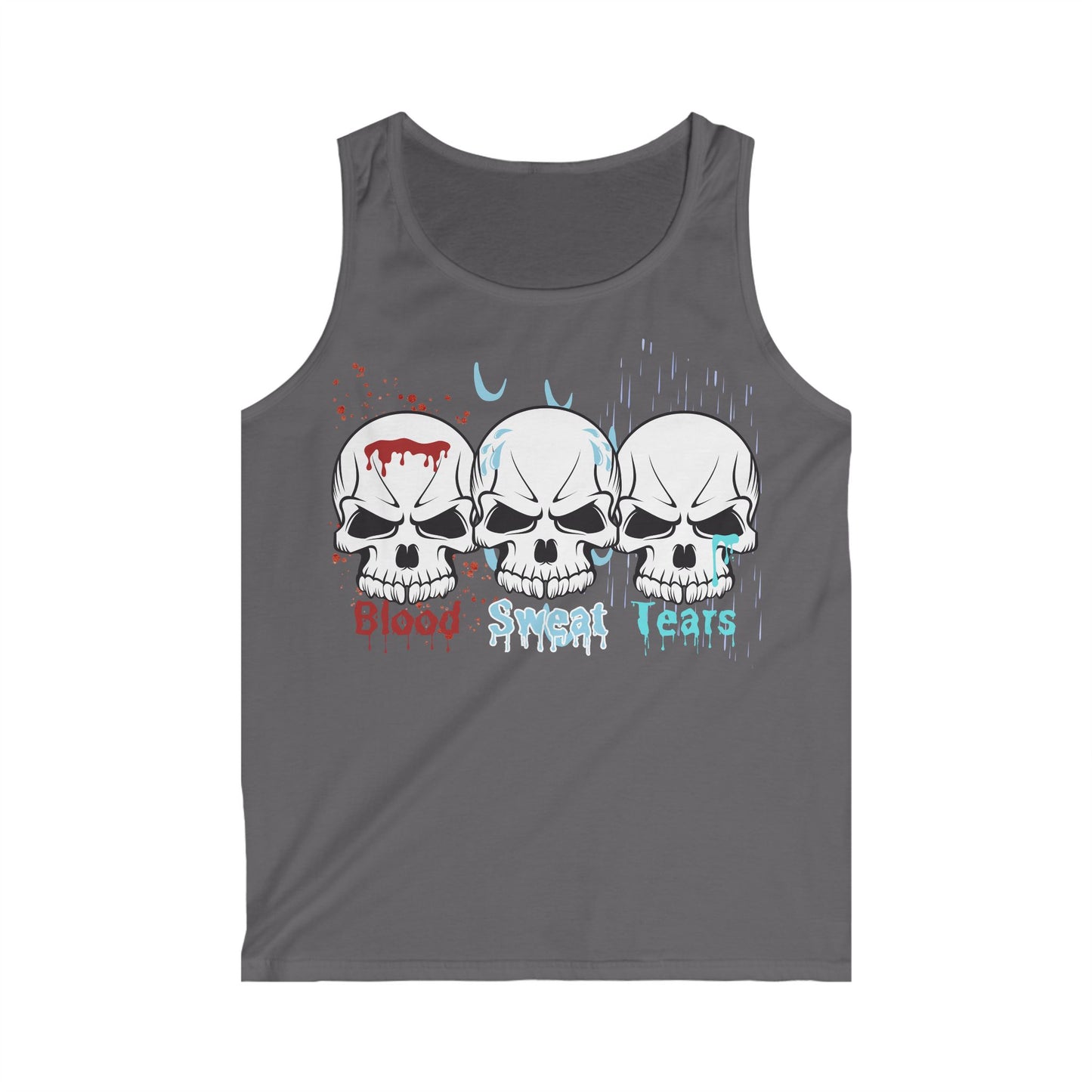 Men's gym gear blood sweat and tears Softstyle Tank Top