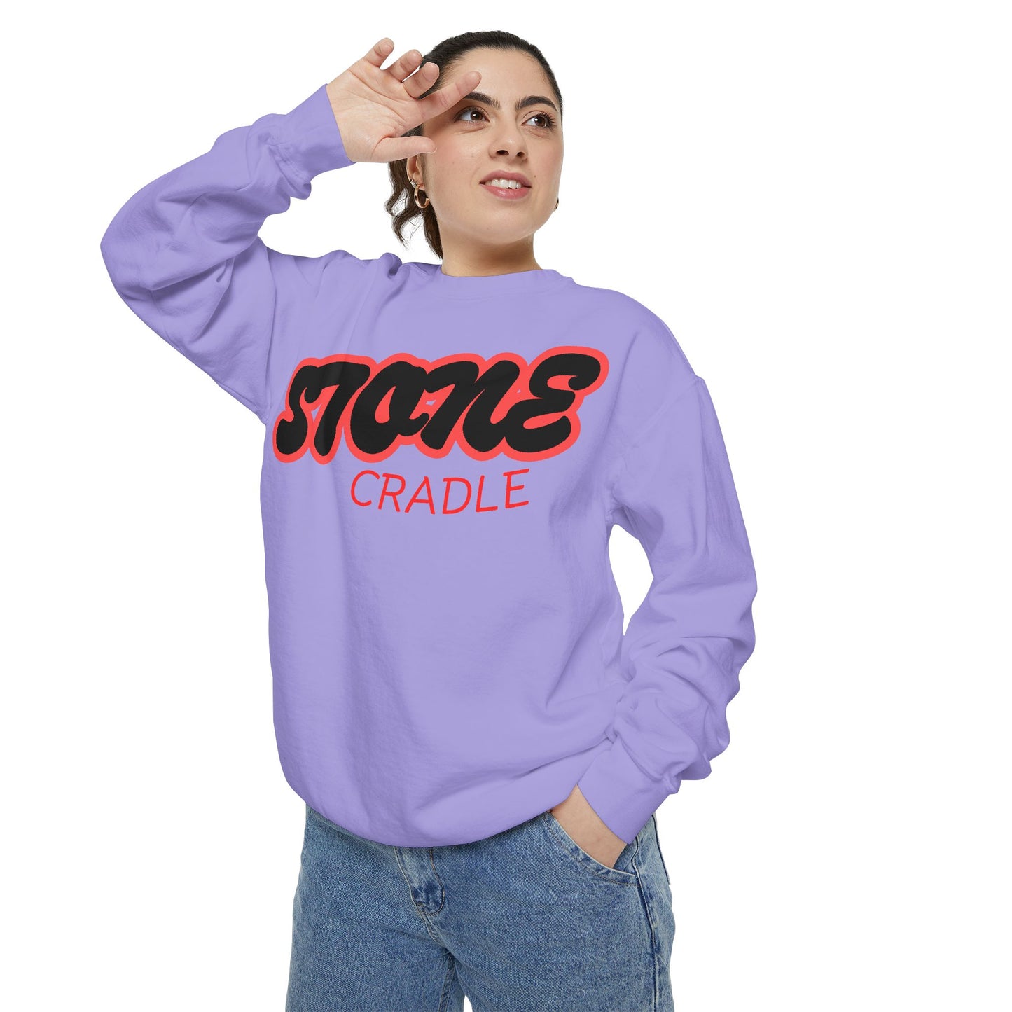 Unisex Garment-Dyed stone cradle sweat shirt
