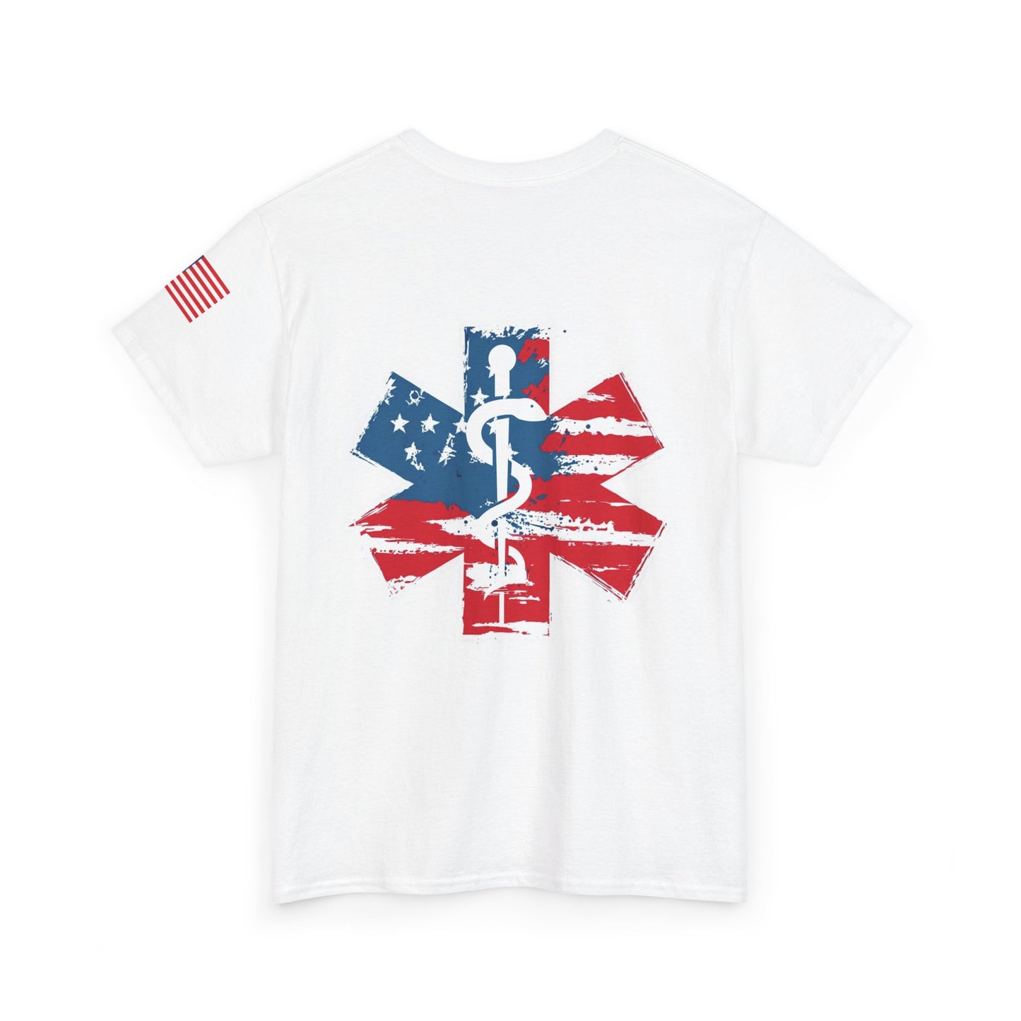 Patriotic healthcare worker t shirt Independence Day gift for healthcare worker Unisex Heavy Cotton Tee