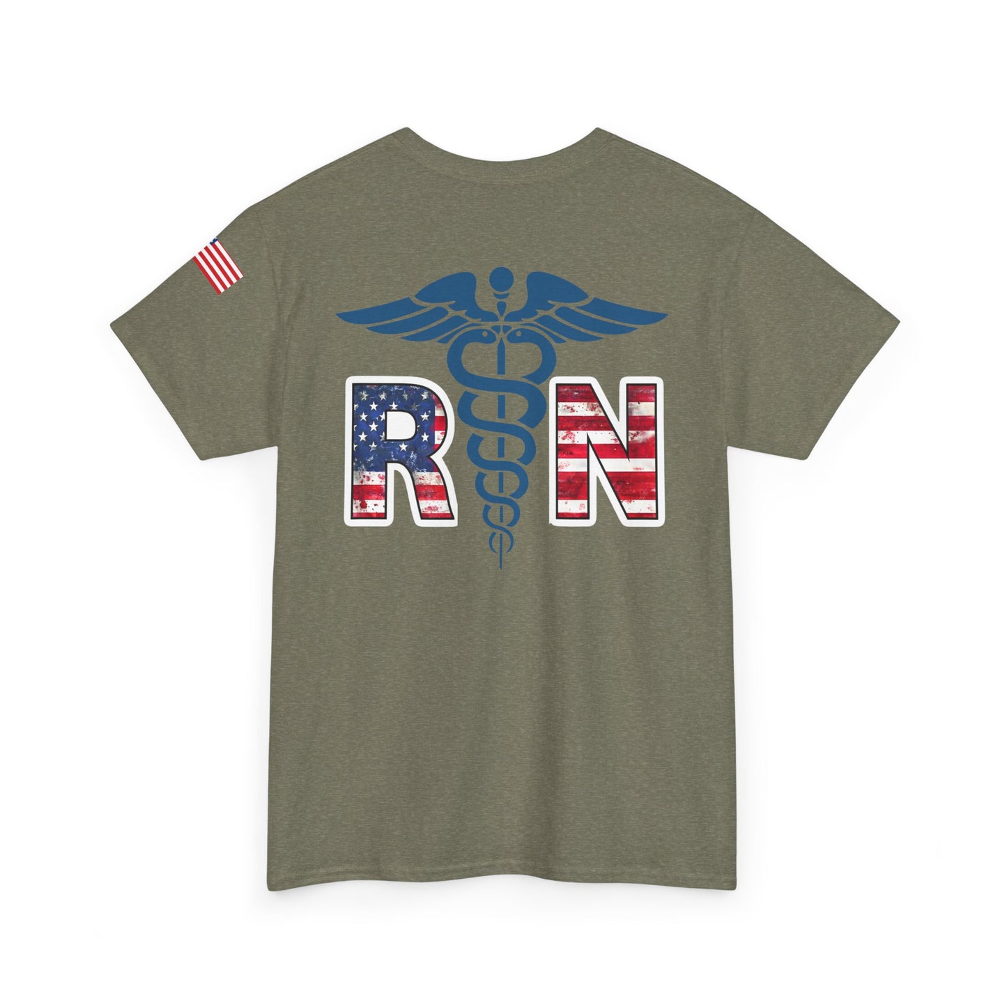 Patriotic nursing gift t shirt Unisex Heavy Cotton Tee