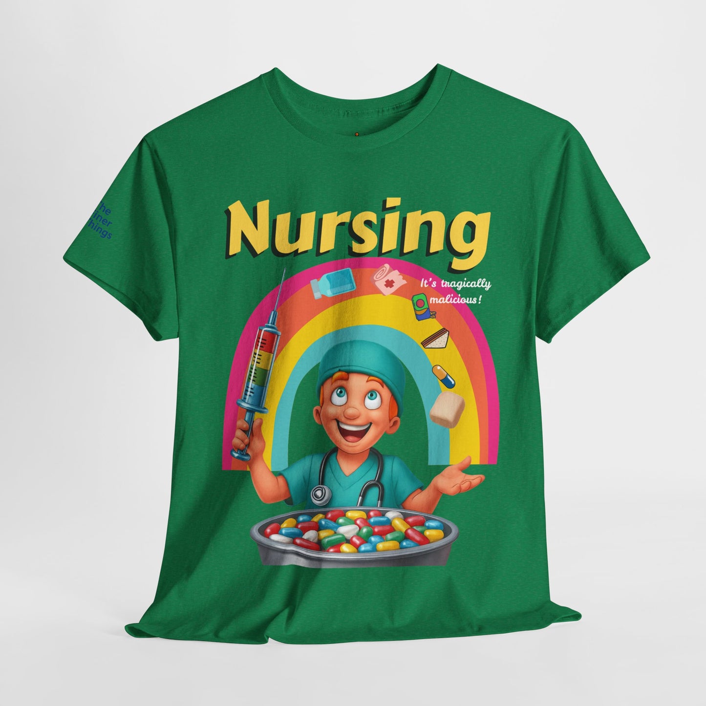 Nursing, it’s tragically malicious breakfast cereal tee Unisex Heavy Cotton Tee