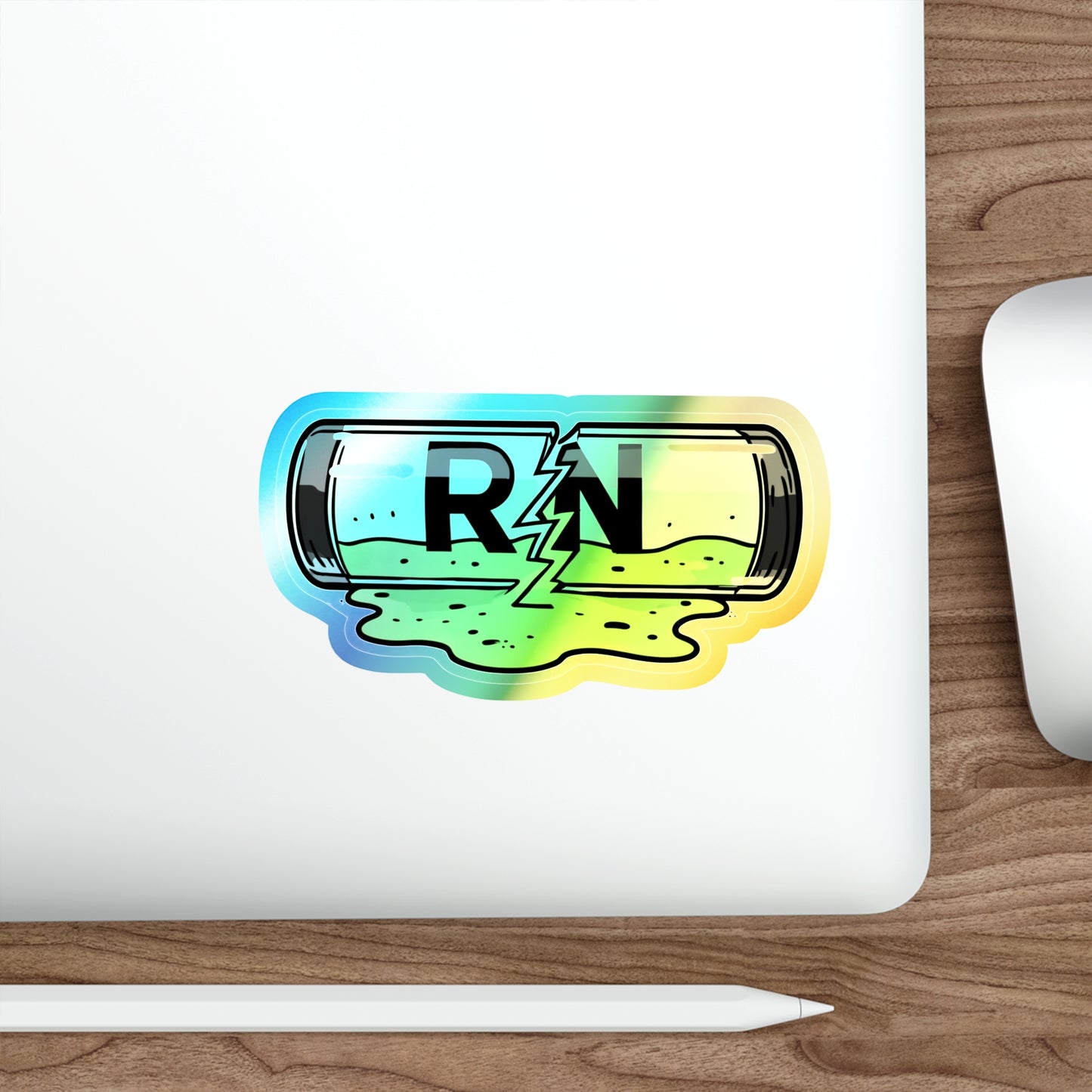 Holographic Die-cut RN Ooze Sticker