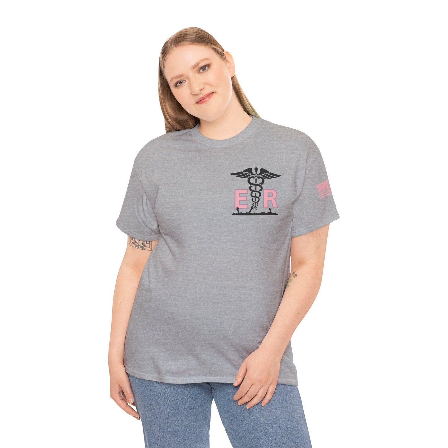 ER Halloween strawberry moon Night of the Living Dead t shirt Unisex Heavy Cotton Tee