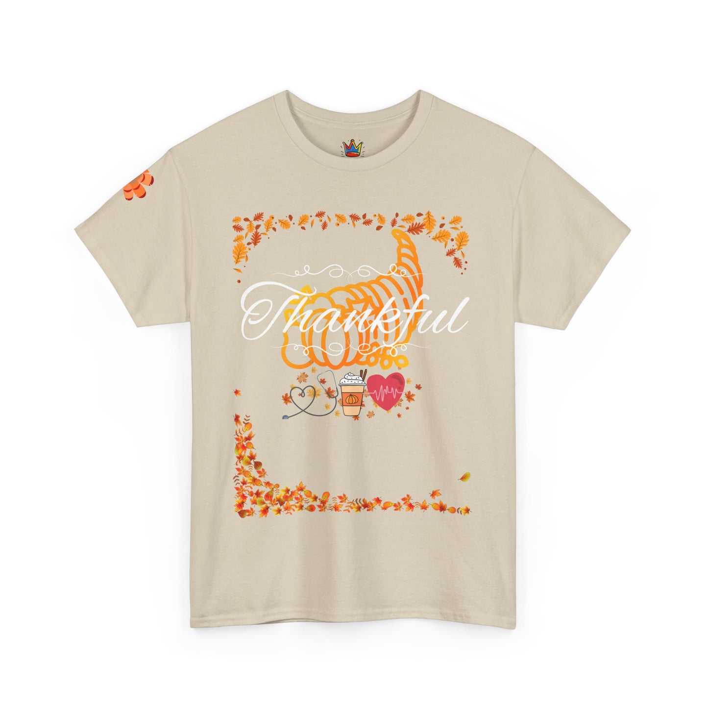 Thankful, Thanksgiving Emergency Department Unisex Heavy Cotton Tee