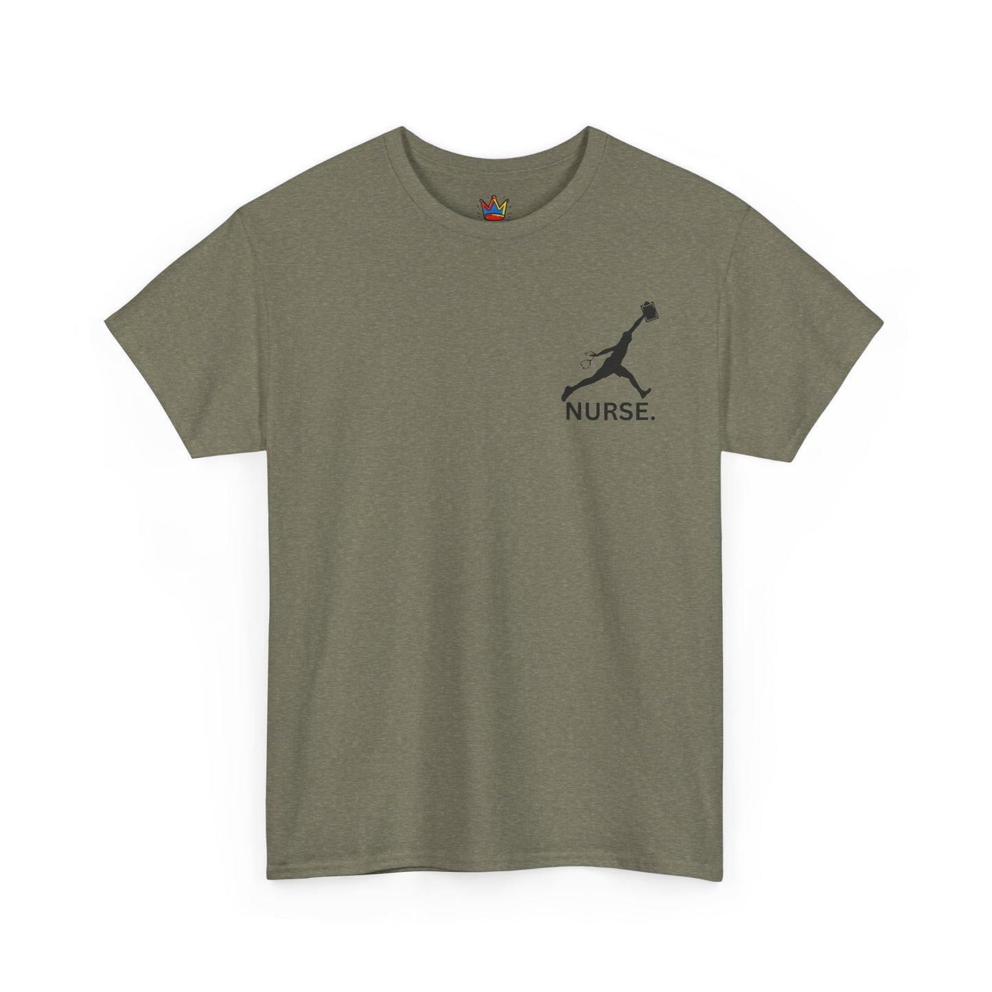 Jumpman Nurse T Shirt Bold Multicolor Athletic Nurse Shirt, Unisex Heavy Cotton Tee, Nursing Graduation Gift, RN Medical Staff Shirt