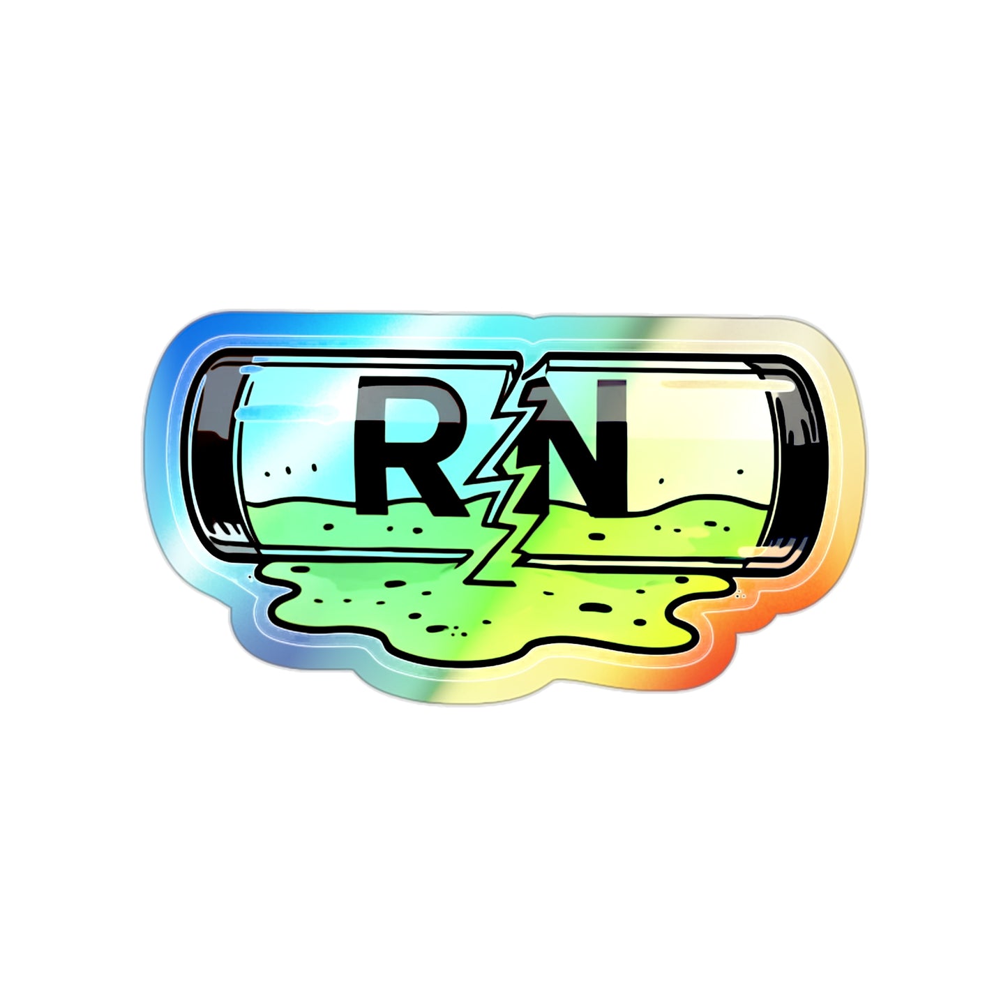 Holographic Die-cut RN Ooze Sticker