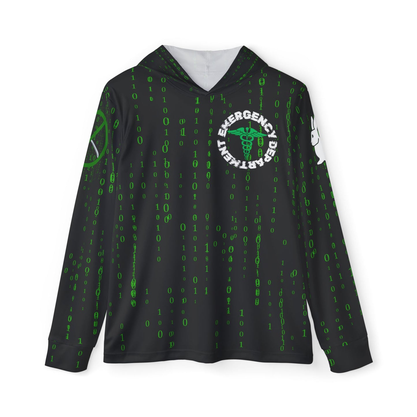 Escape the Matrix Code Emergency Department Sports Warmup Hoodie (AOP)