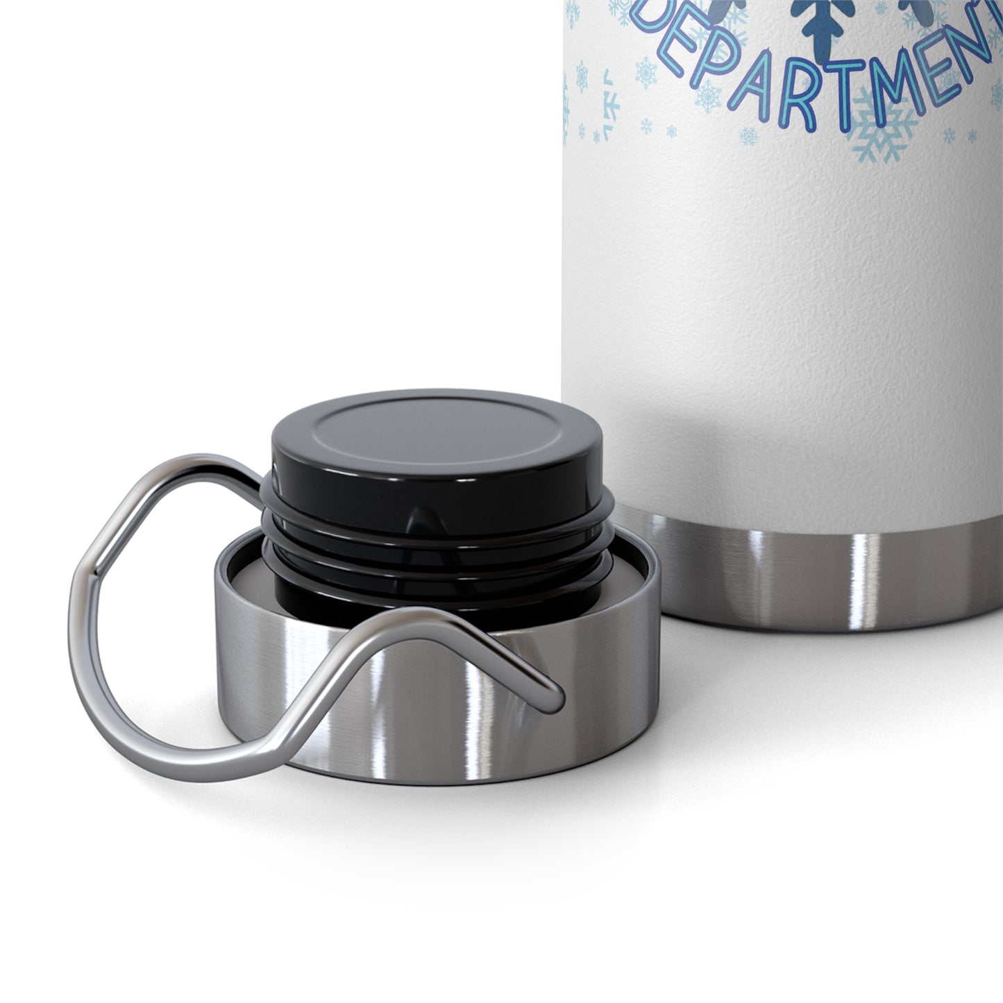 Holiday Emergency Department star of life snowflake Copper Vacuum Insulated Bottle, 22oz gift