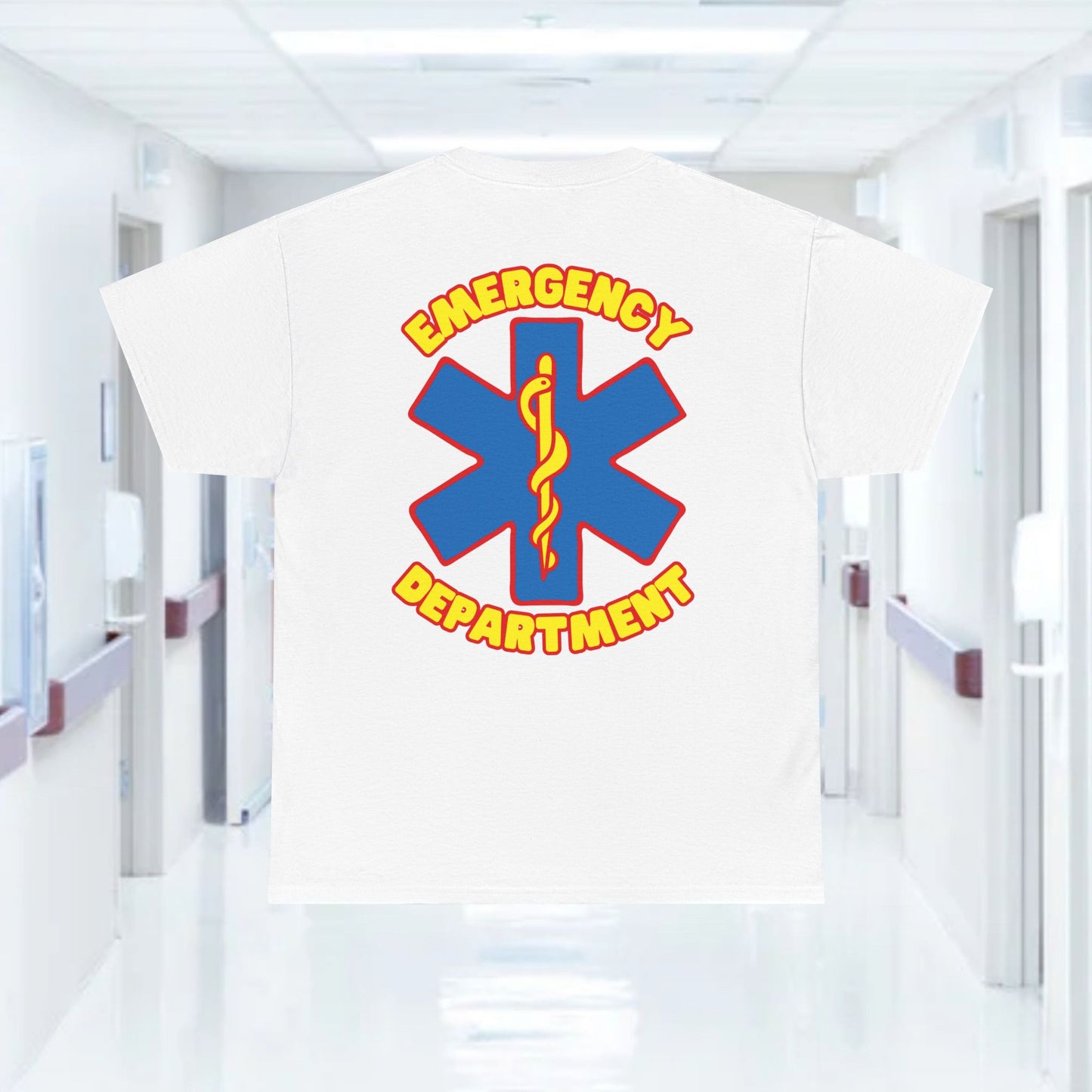 Super emergency department t shirt for comic and superhero loving ER ED staff Unisex Heavy Cotton Tee
