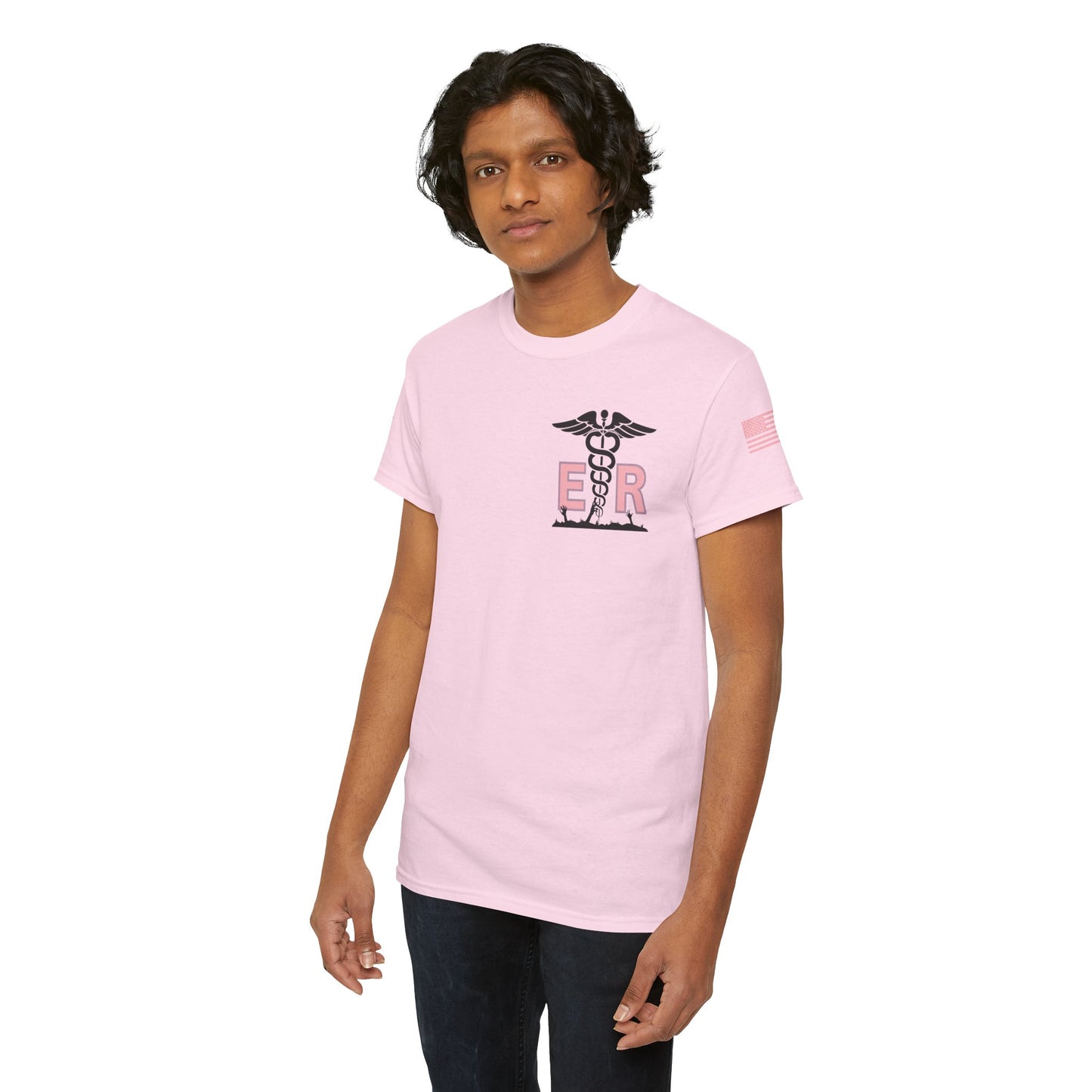 ER Halloween strawberry moon Night of the Living Dead t shirt Unisex Heavy Cotton Tee