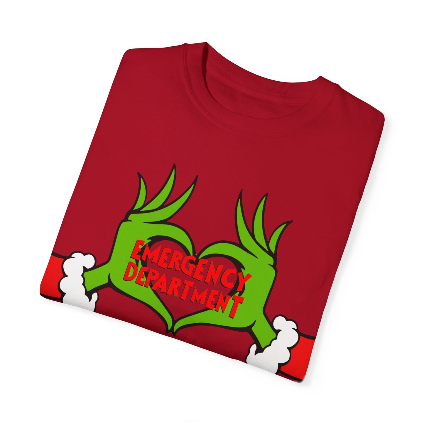 Grinch Emergency Department T-shirt, Christmas EMS Tee, Funny Nurse Doctor Shirt, Holiday Medical Gift, Hospital Staff Apparel