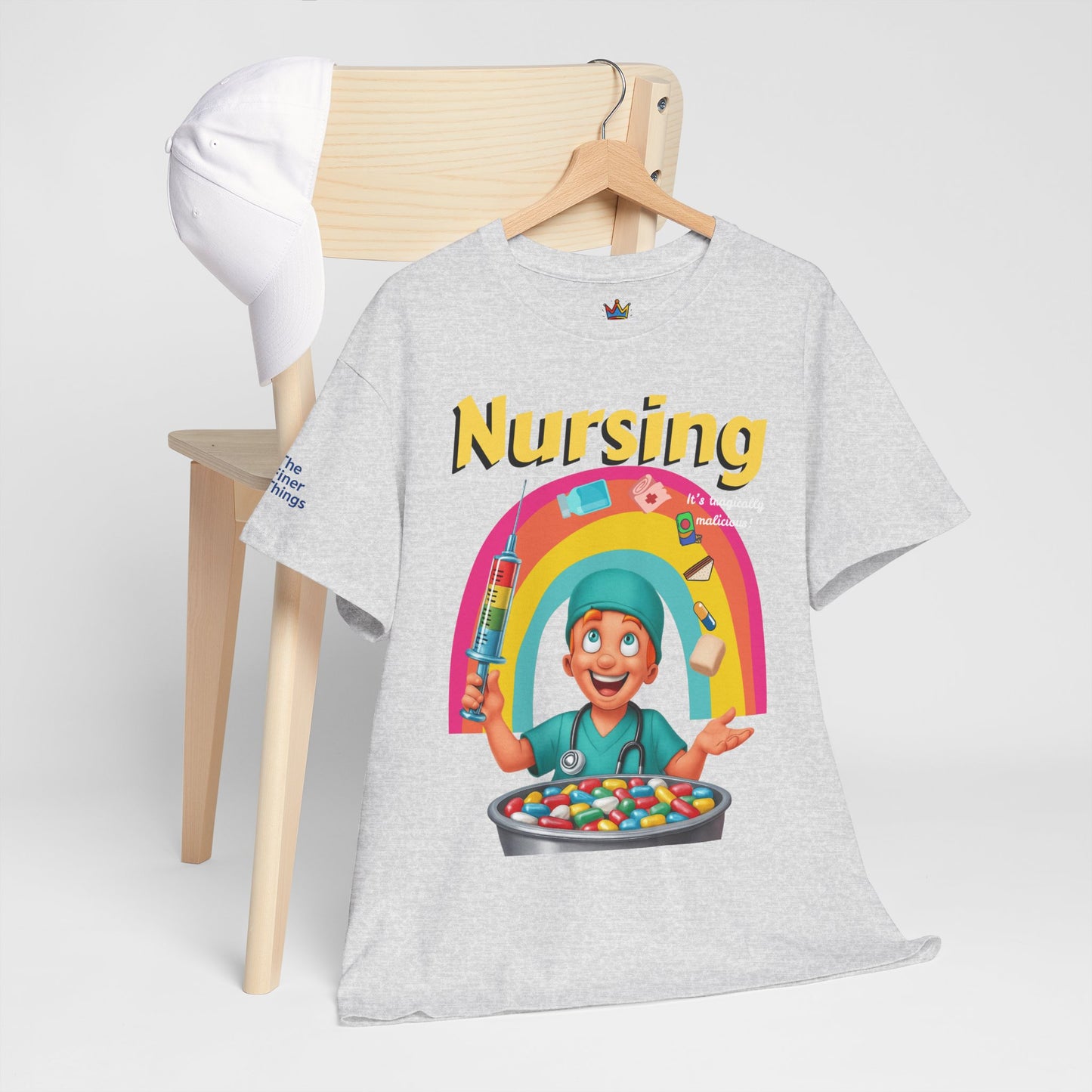 Nursing, it’s tragically malicious breakfast cereal tee Unisex Heavy Cotton Tee