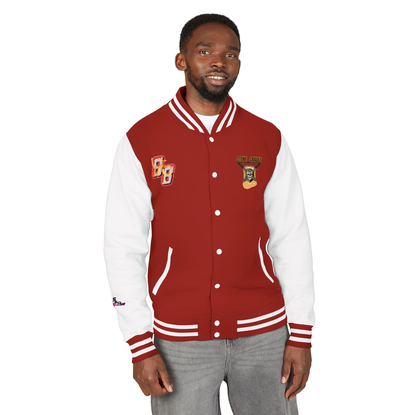 Unisex Heavyweight Letterman Jacket (Stone Cradle)