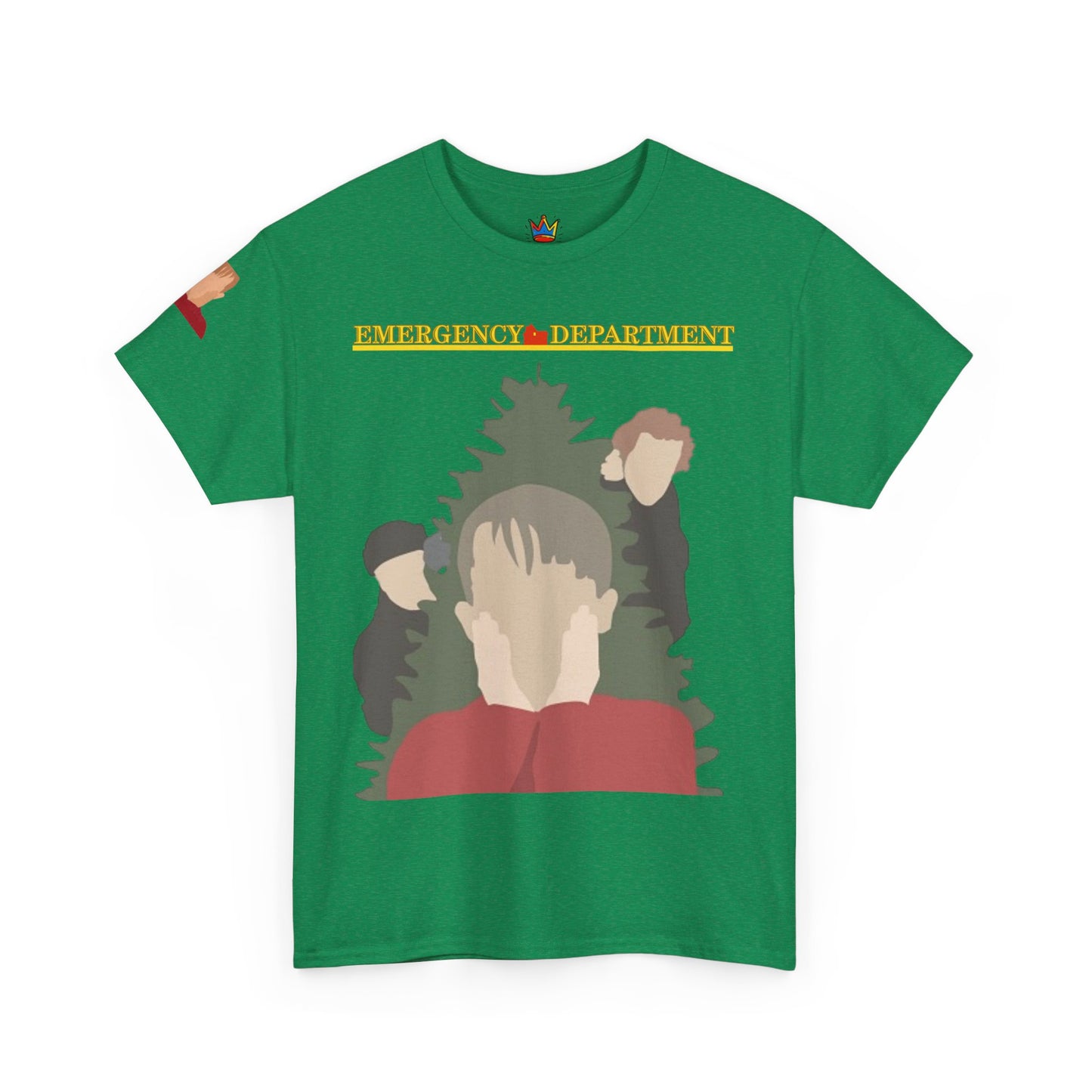 Home Alone in the ED Christmas themed Unisex Heavy Cotton Tee