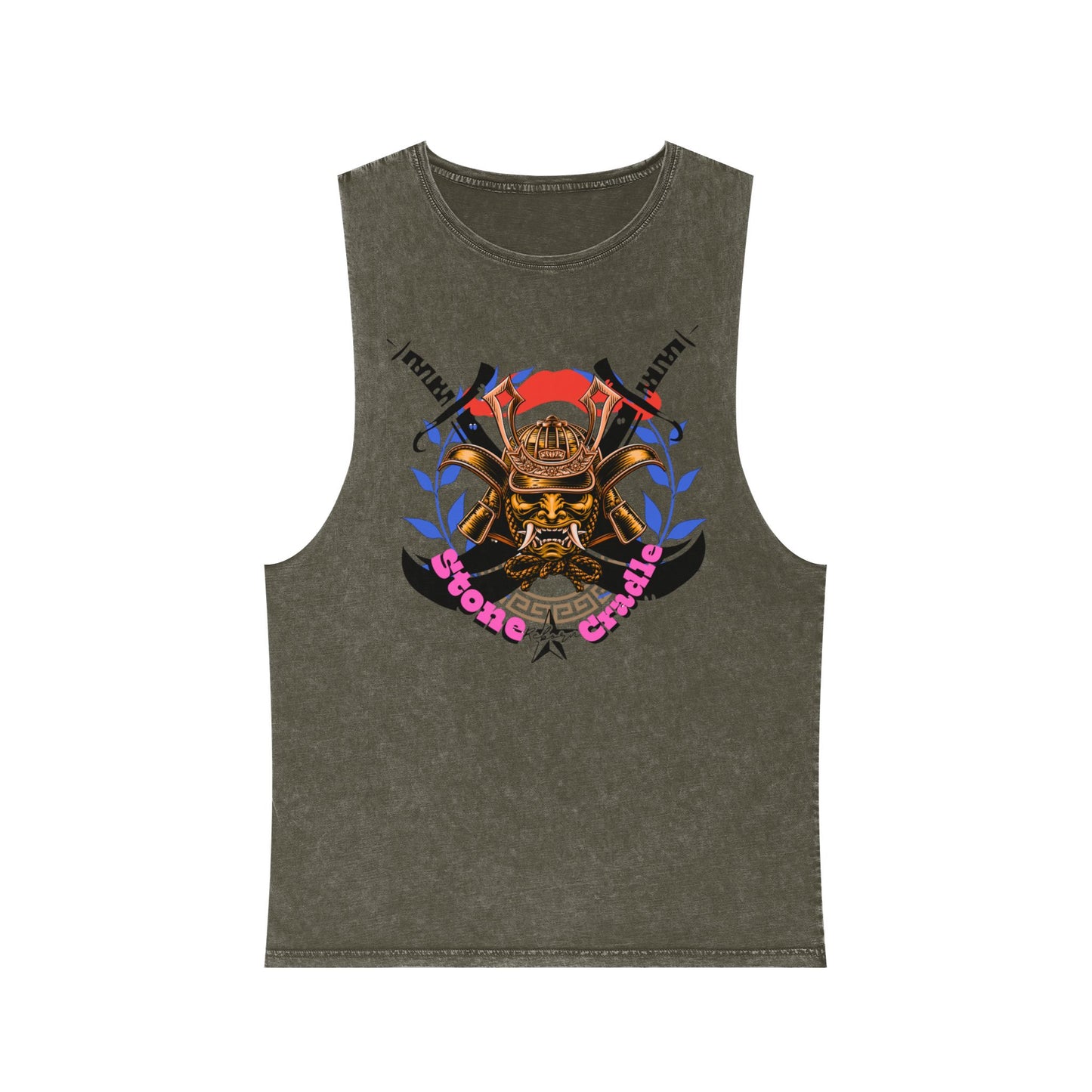 Unisex Stonewash Tank Top Stone cradle (riding)