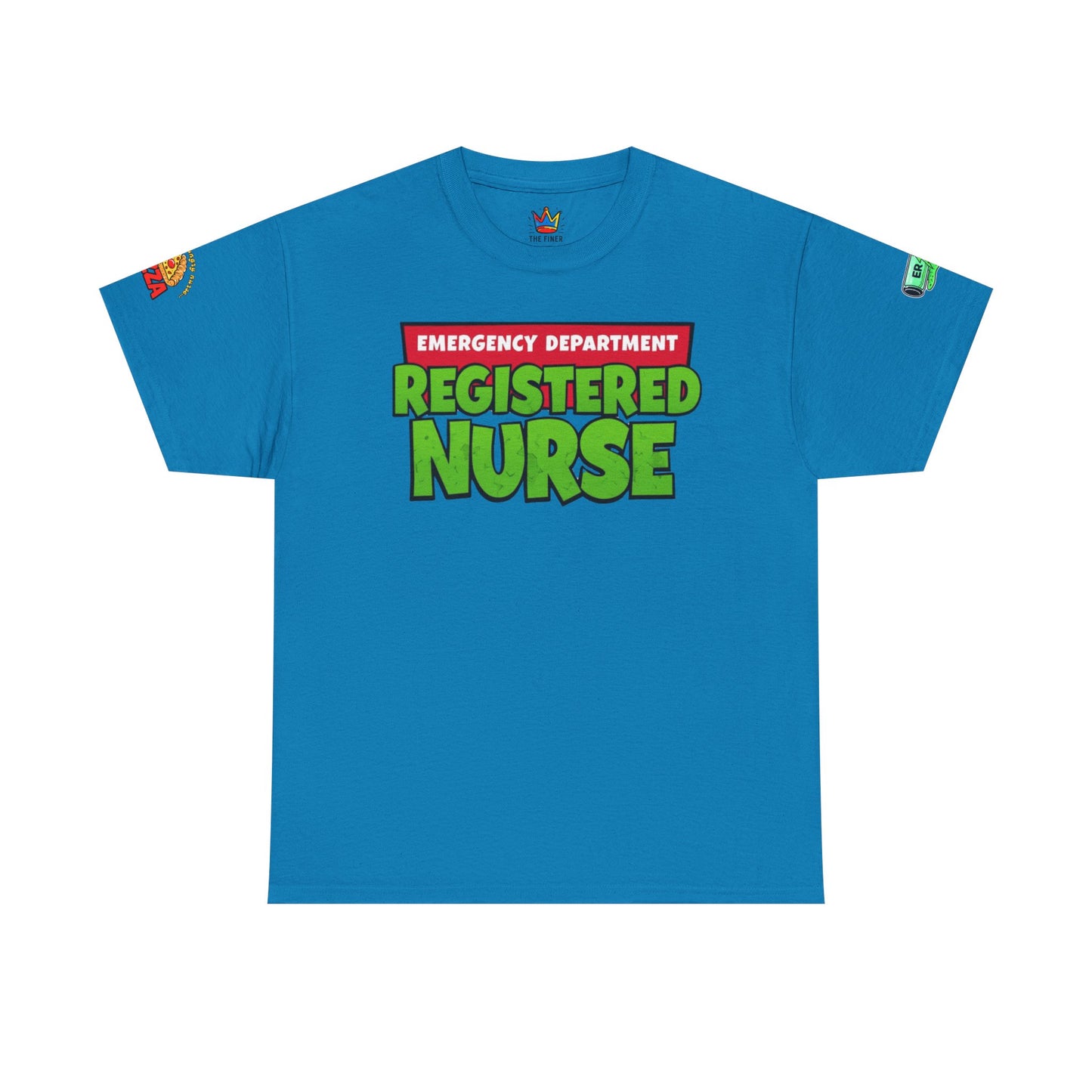 Pizza time, ER RN tee shirt nostalgic turtle power