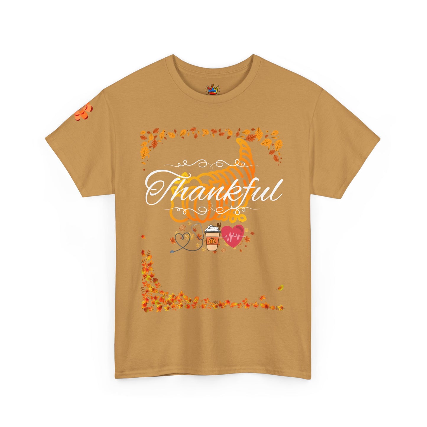 Thankful, Thanksgiving Emergency Department Unisex Heavy Cotton Tee