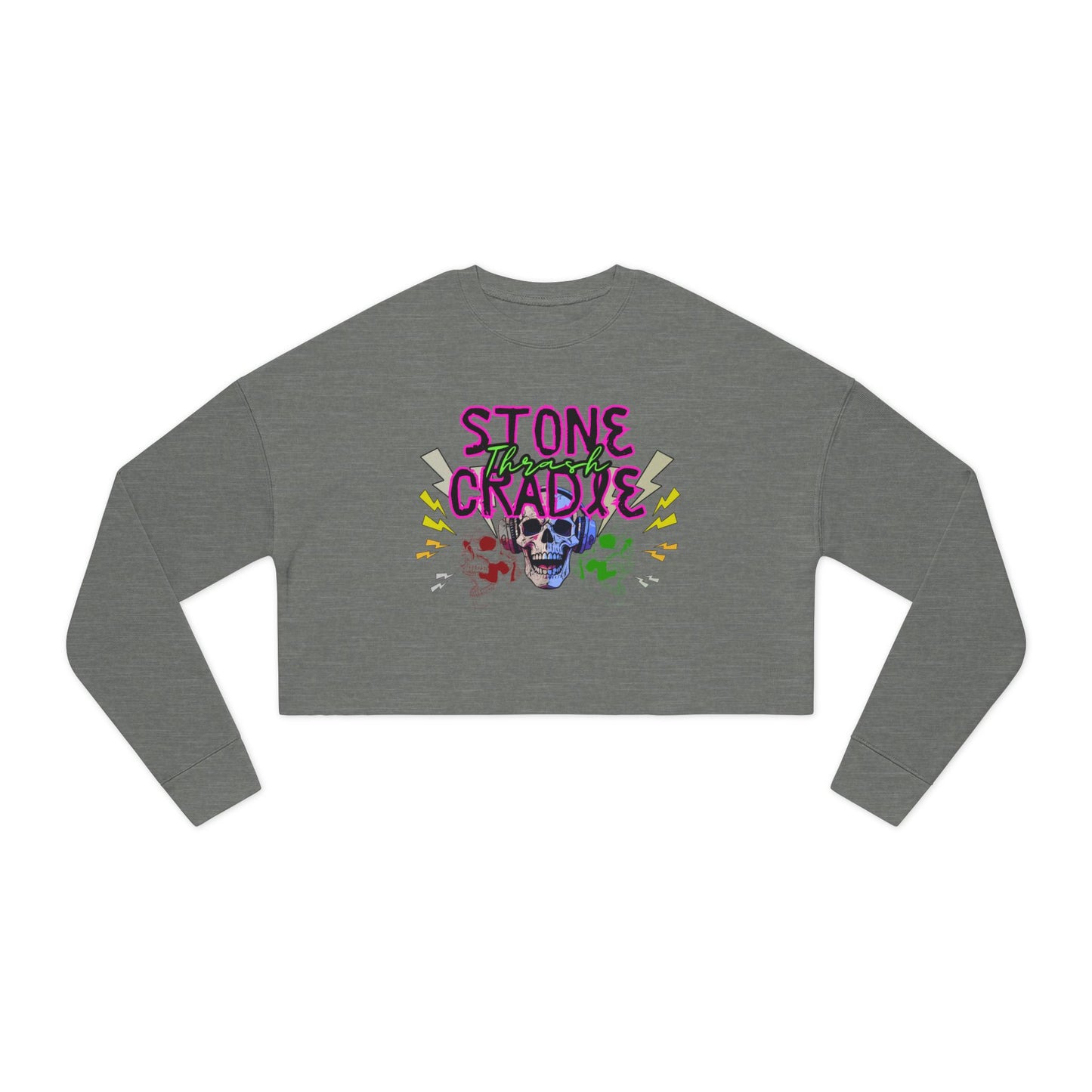 Women's Cropped Sweatshir stone cradle thrasher