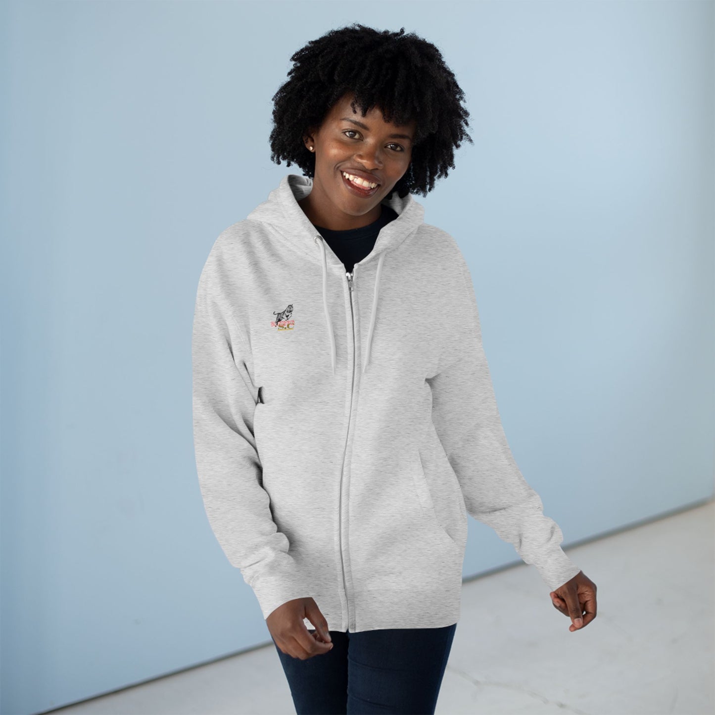 Zipper hoodie, (STONE CRADLE) boxing