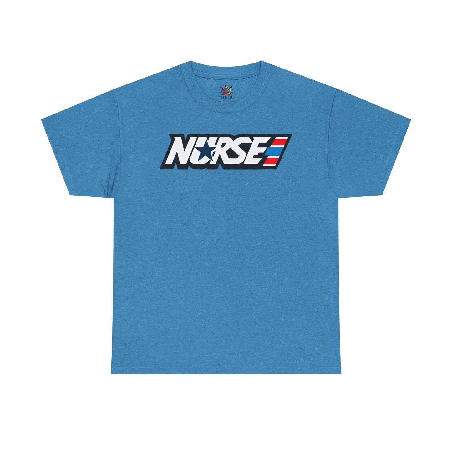 Nurse patriotic 80s themed Unisex Heavy Cotton Tee