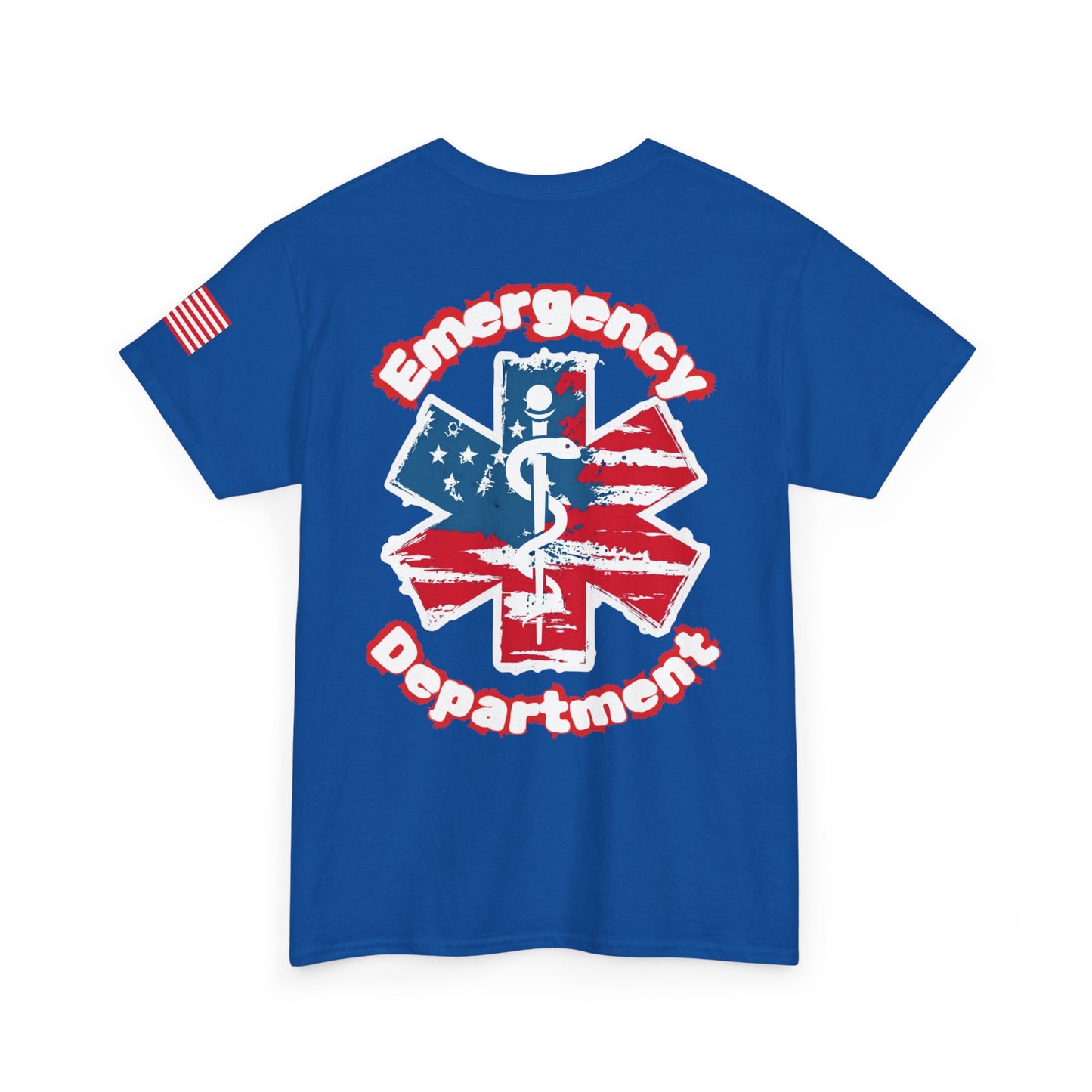 Patriotic Emergency Department T shirt gift for healthcare worker American flag star of life ED t-shirt