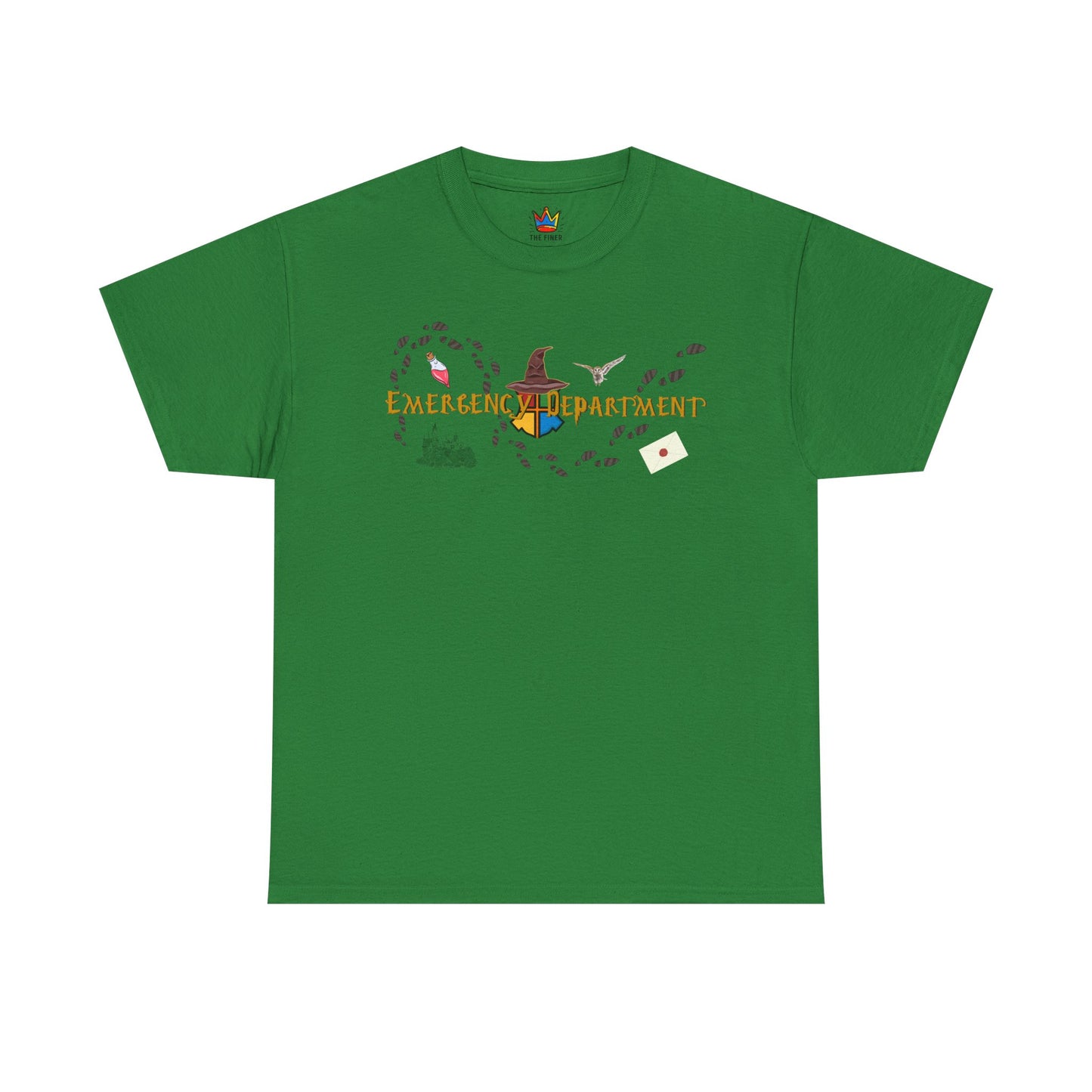 Wizarding world of the Emergency Department potter lover multi house color ED staff tee shirt Unisex Heavy Cotton Tee
