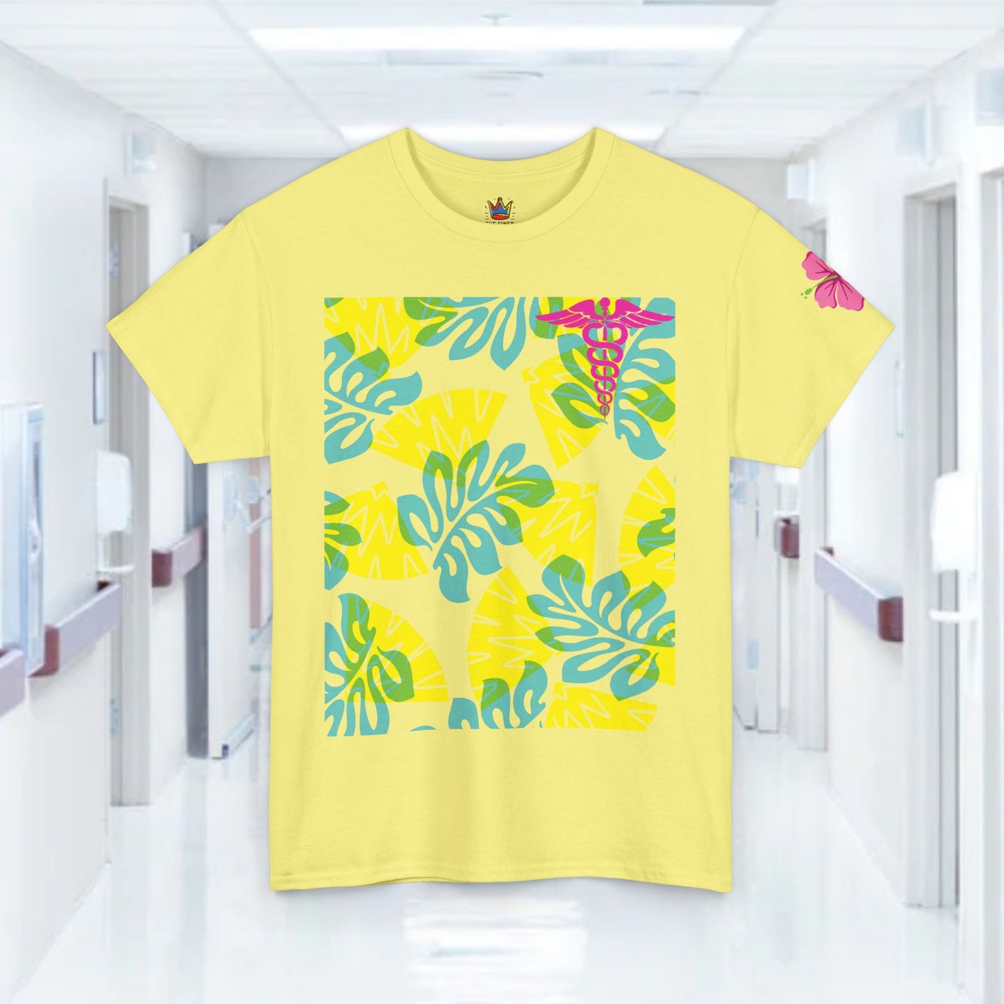 Summertime in the ER Hawaiian themed ED t shirt gift for nurses week floral ER shirt tropical themed er healthcare worker t shirt