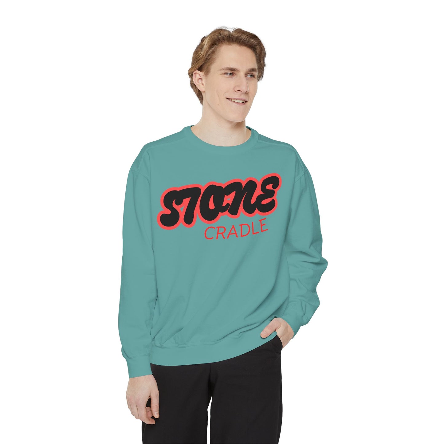 Unisex Garment-Dyed stone cradle sweat shirt