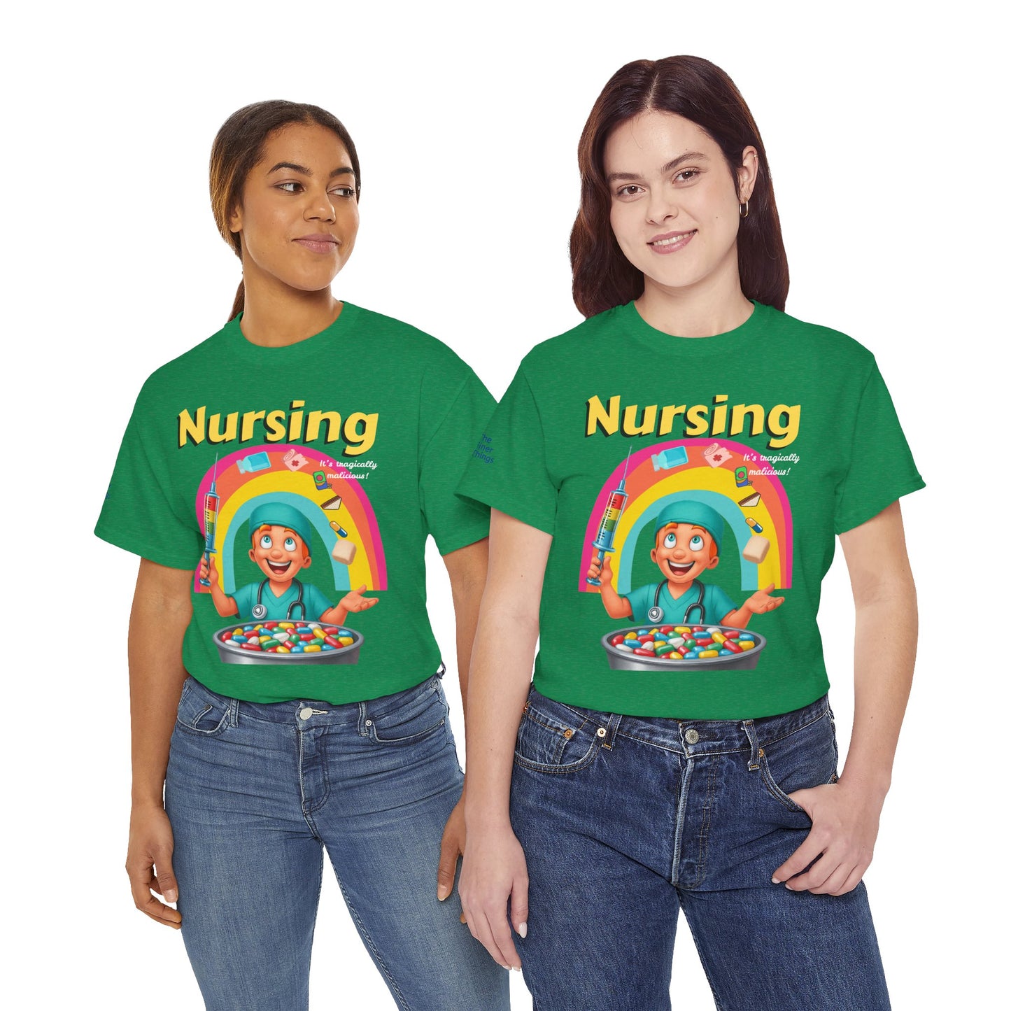 Nursing, it’s tragically malicious breakfast cereal tee Unisex Heavy Cotton Tee
