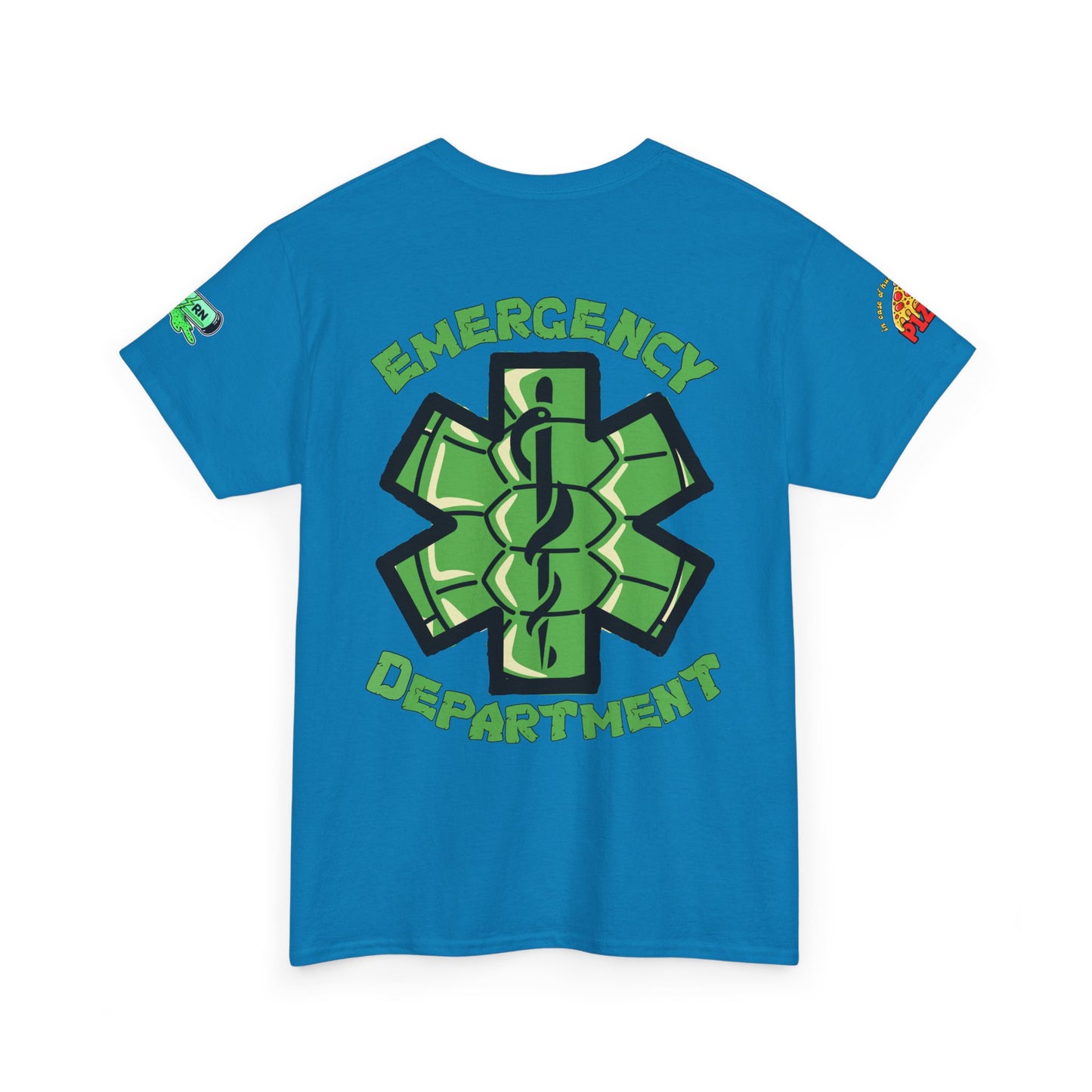 Pizza time, ER RN tee shirt nostalgic turtle power