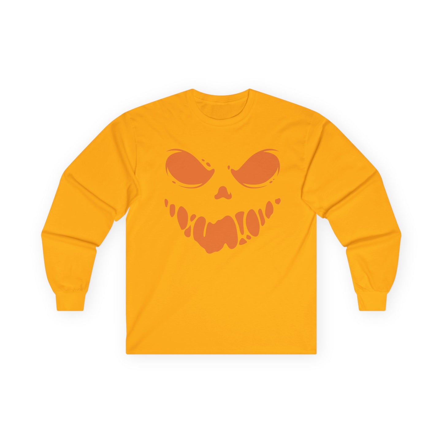 Spooky Jack O Lantern Emergency Department Halloween Unisex Ultra Cotton Long Sleeve Tee