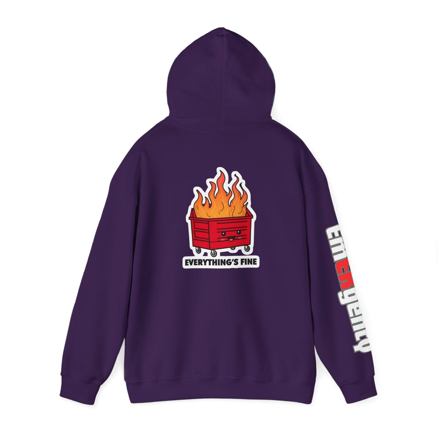 Emergency Department hoodie dumpster fire humor