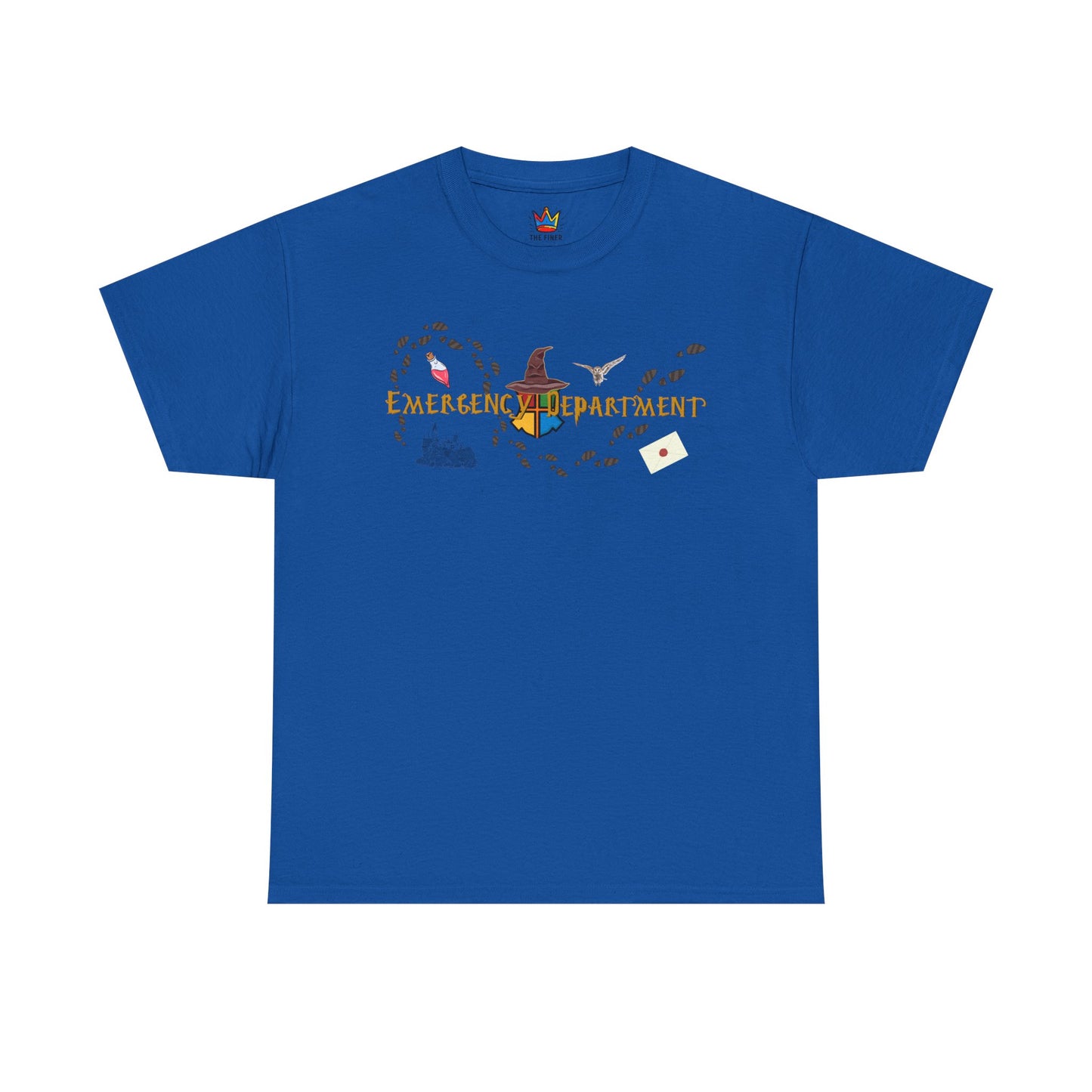Wizarding world of the Emergency Department potter lover multi house color ED staff tee shirt Unisex Heavy Cotton Tee
