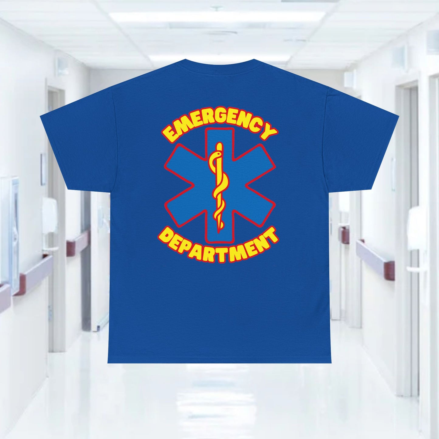 Super emergency department t shirt for comic and superhero loving ER ED staff Unisex Heavy Cotton Tee