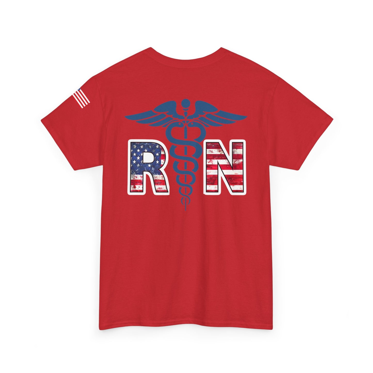 Patriotic nursing gift t shirt Unisex Heavy Cotton Tee