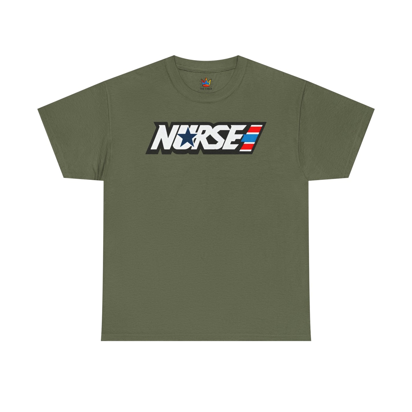 Nurse patriotic 80s themed Unisex Heavy Cotton Tee