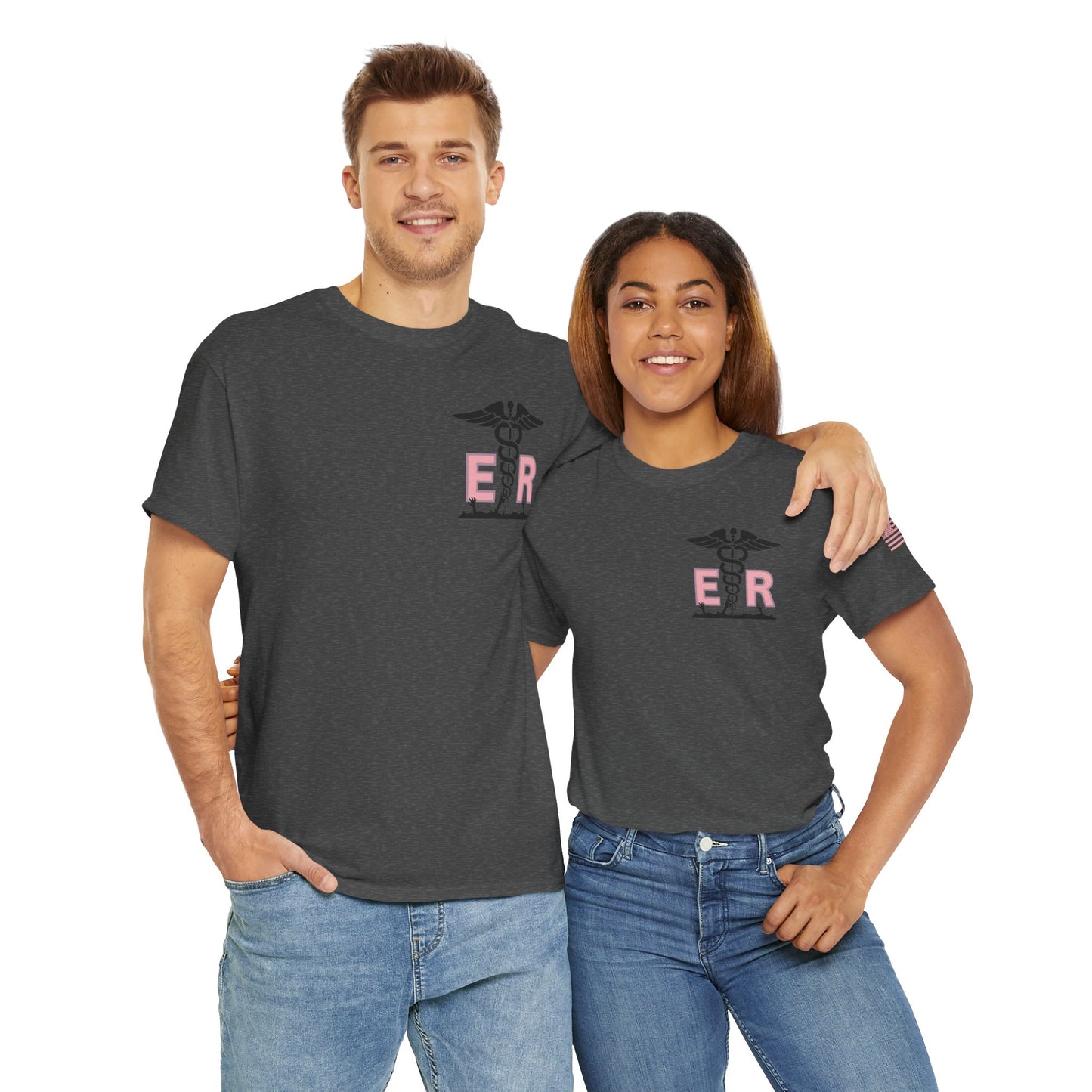 ER Halloween strawberry moon Night of the Living Dead t shirt Unisex Heavy Cotton Tee