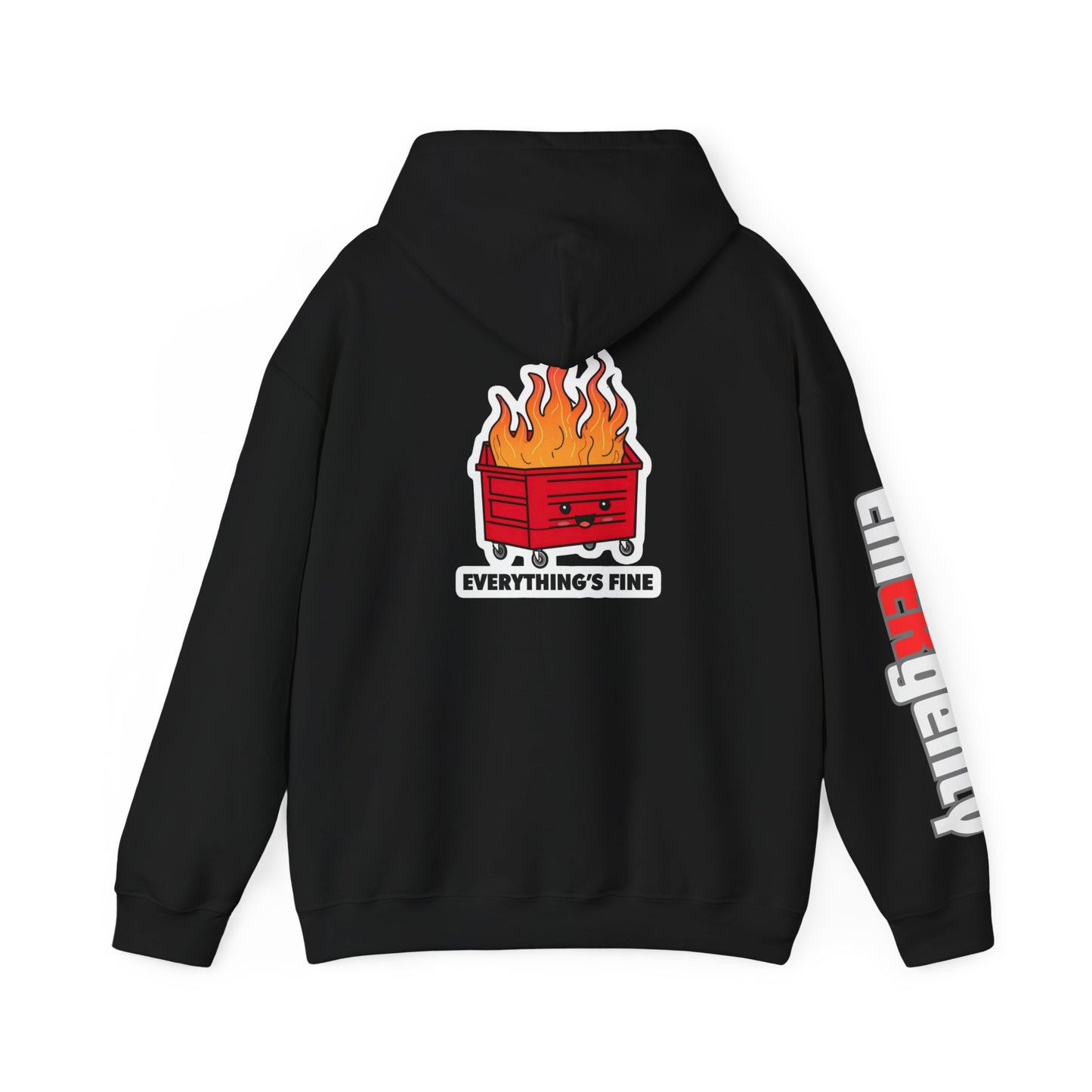 Emergency Department hoodie dumpster fire humor