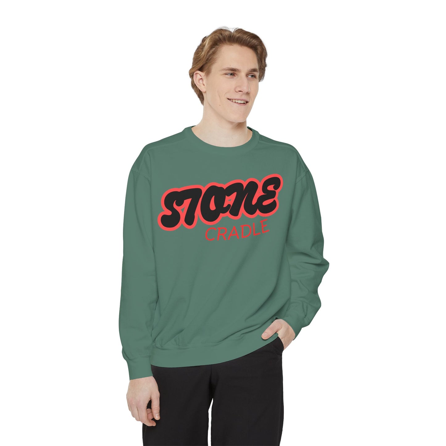 Unisex Garment-Dyed stone cradle sweat shirt